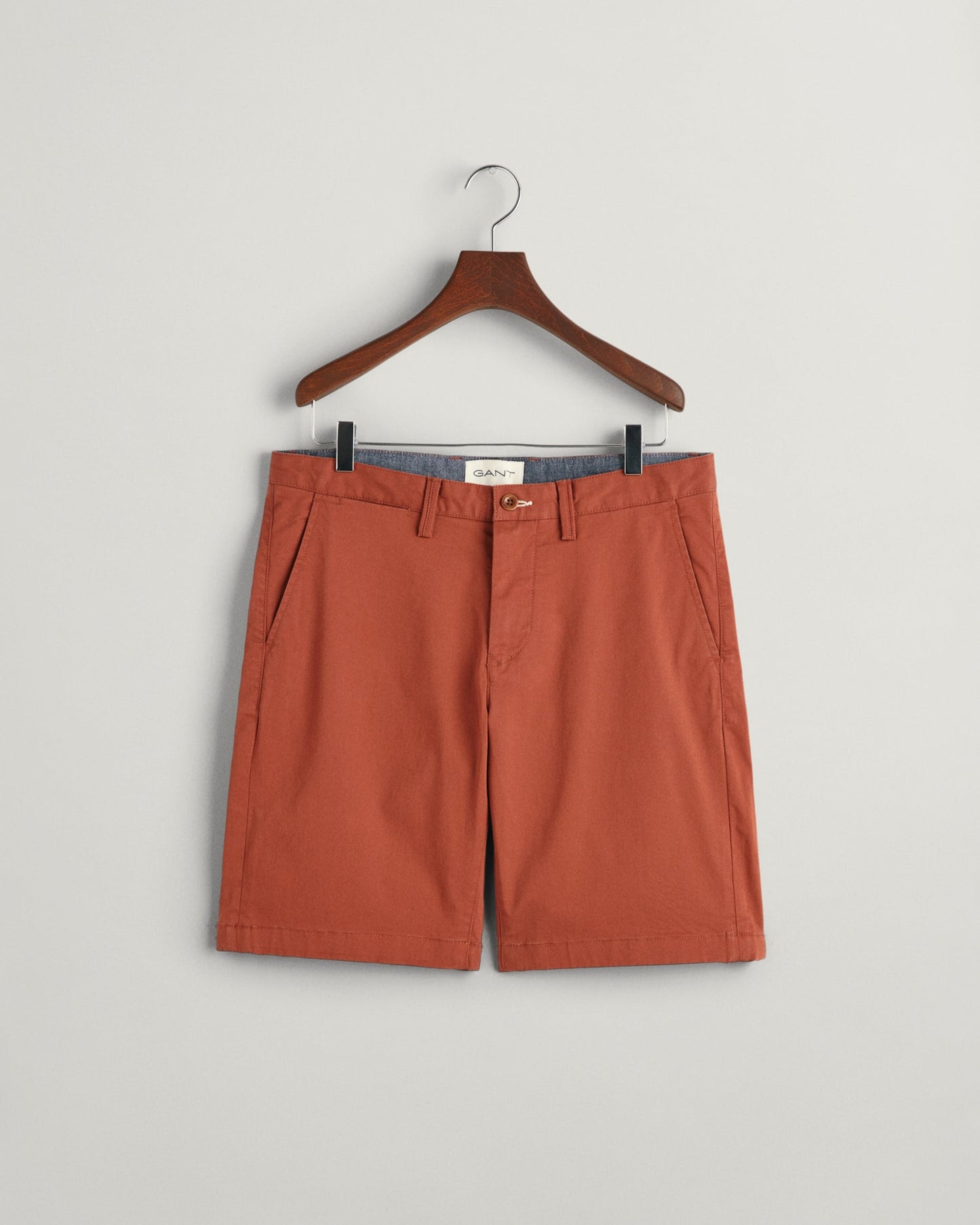 Men's Slim Fit Twill Shorts - SYRUP BROWN