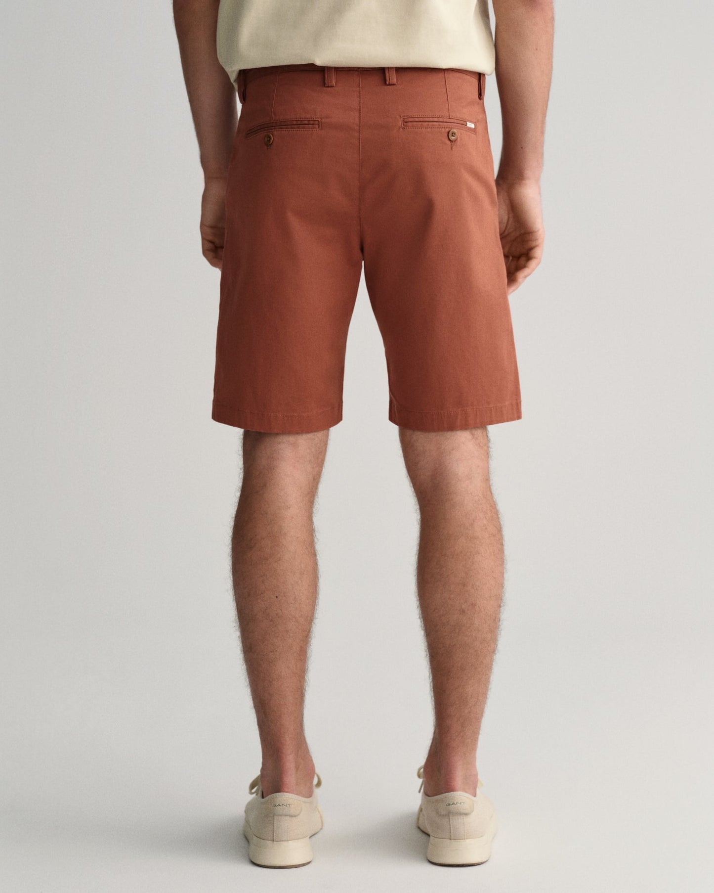 Men's Slim Fit Twill Shorts - SYRUP BROWN