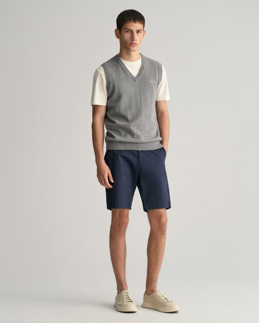 Men's Slim Fit Twill Shorts - MARINE