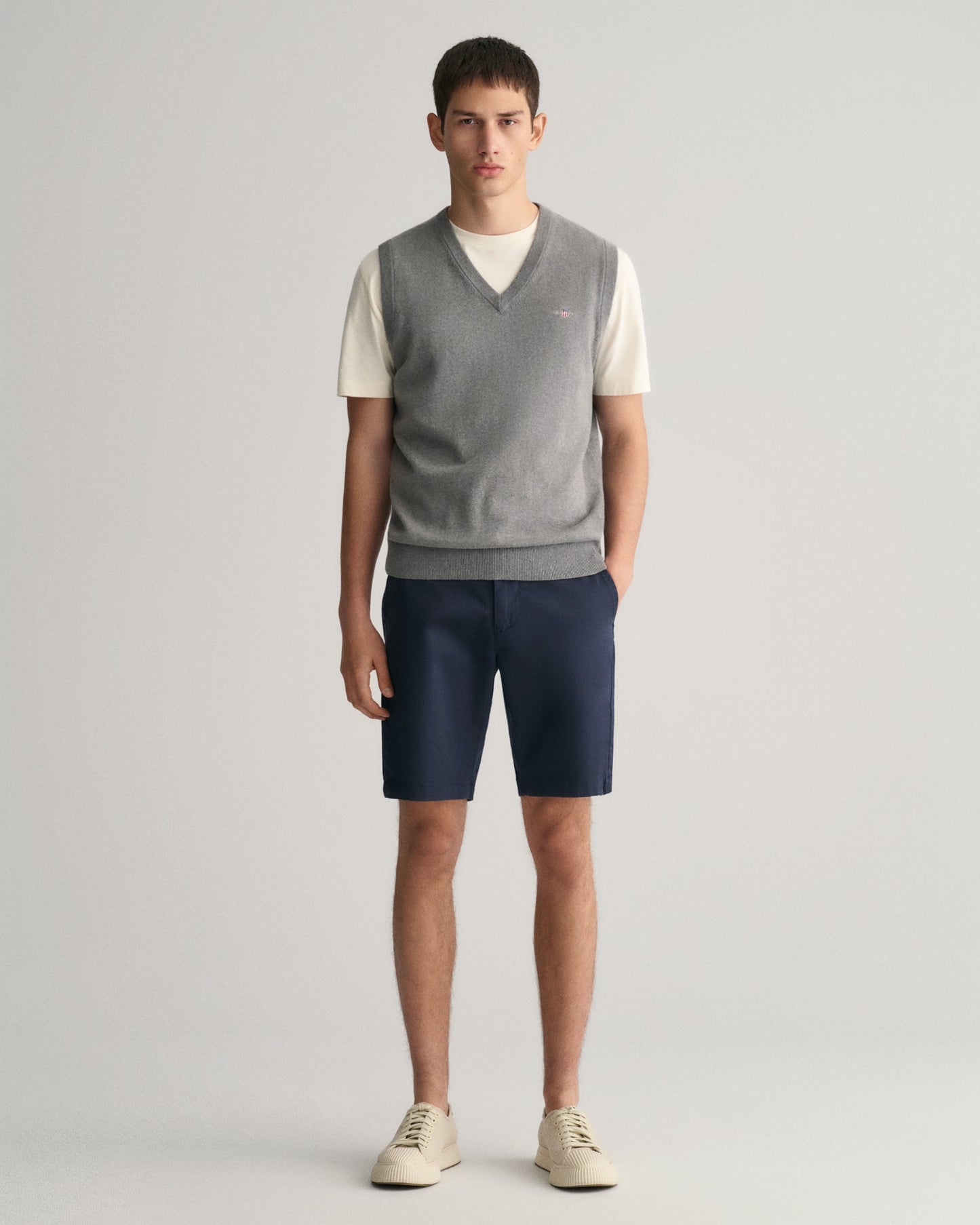 Men's Slim Fit Twill Shorts - MARINE