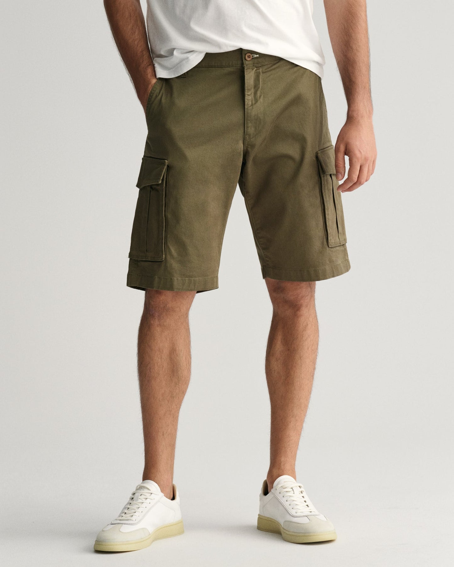 Men's Relaxed Fit Twill Cargo Shorts - JUNIPER GREEN