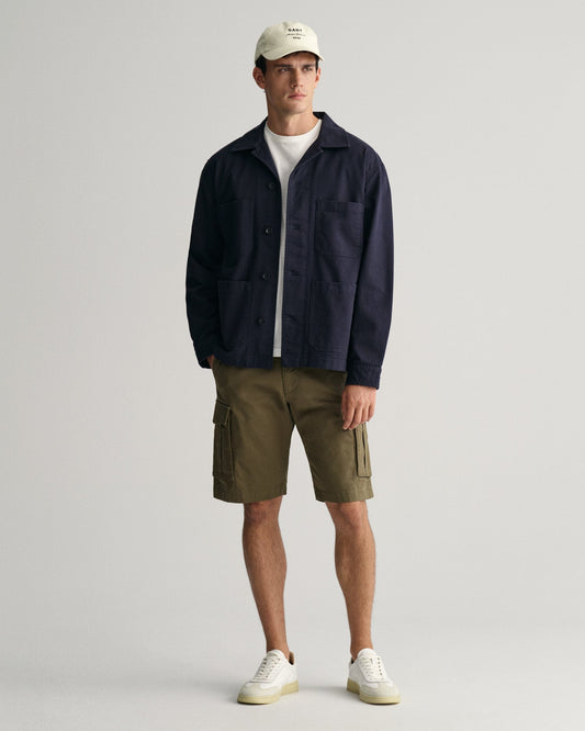 Men's Relaxed Fit Twill Cargo Shorts - JUNIPER GREEN