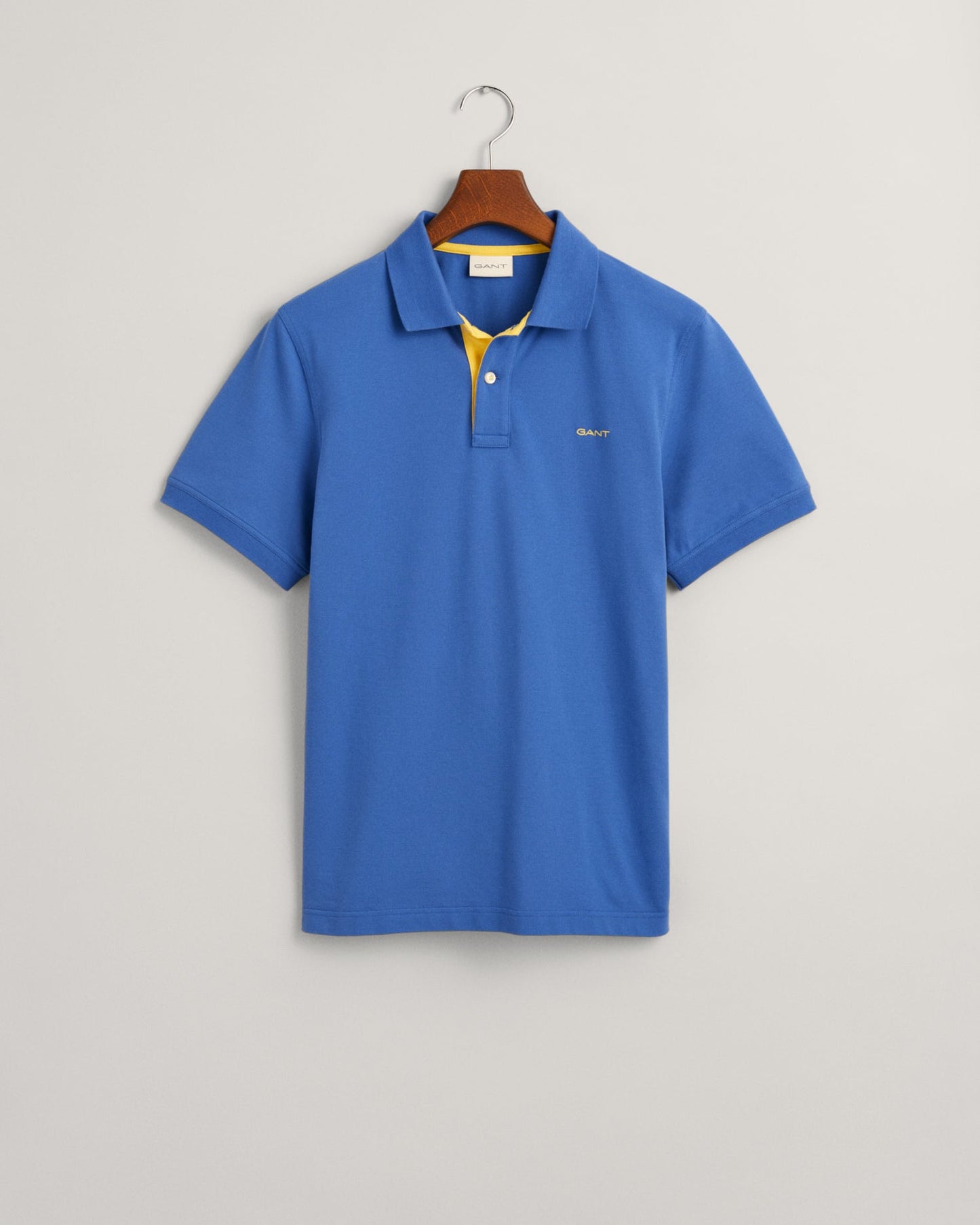 Men's Contrast Piqué Polo Shirt - RICH BLUE