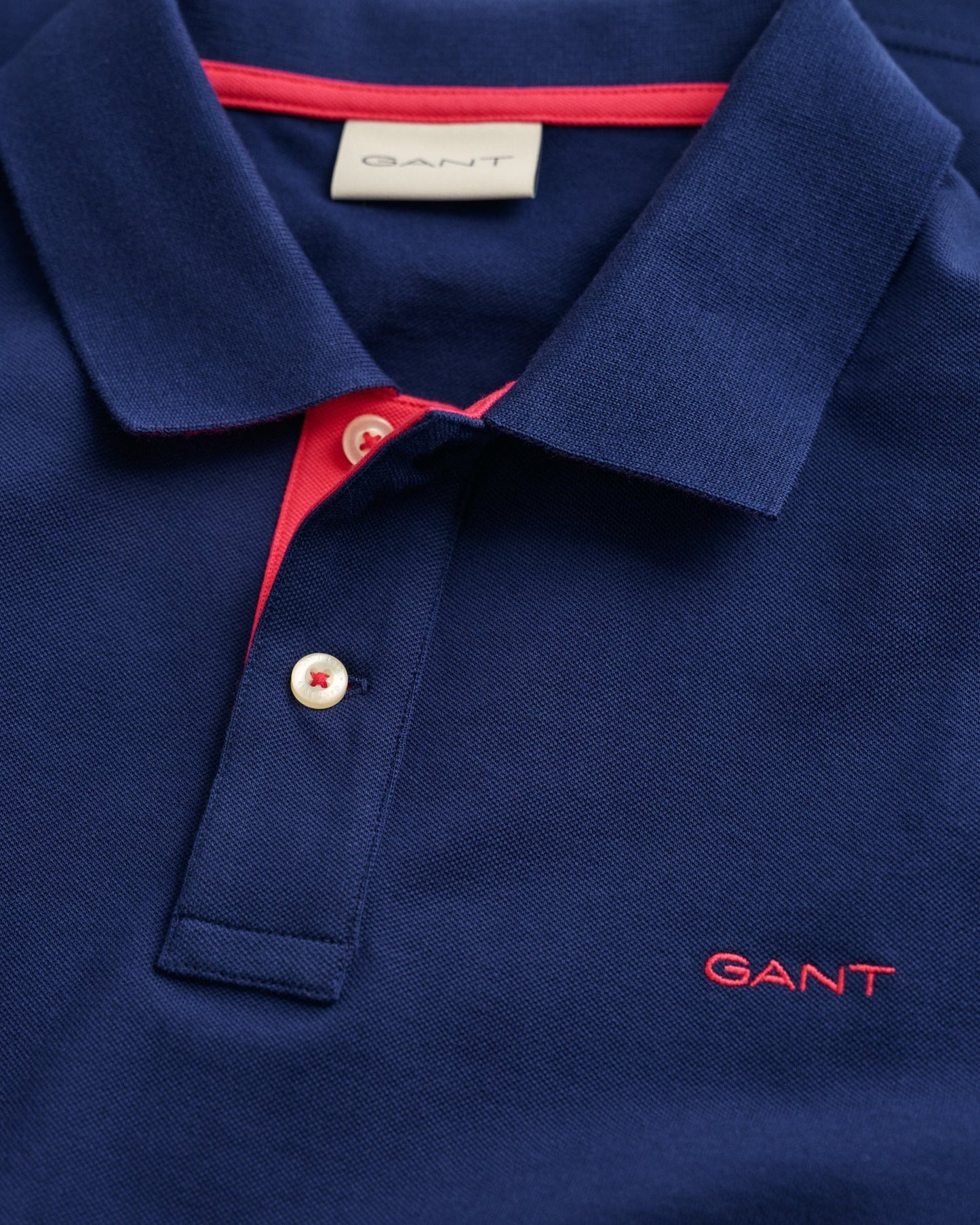 Men's Contrast Piqué Polo Shirt - PERSIAN BLUE