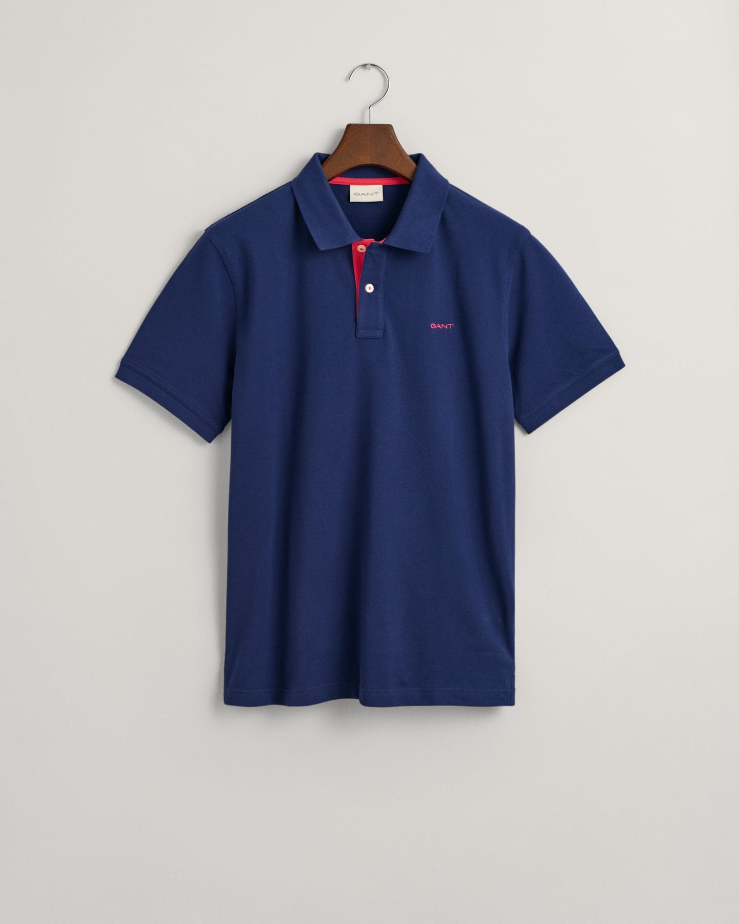 Men's Contrast Piqué Polo Shirt - PERSIAN BLUE