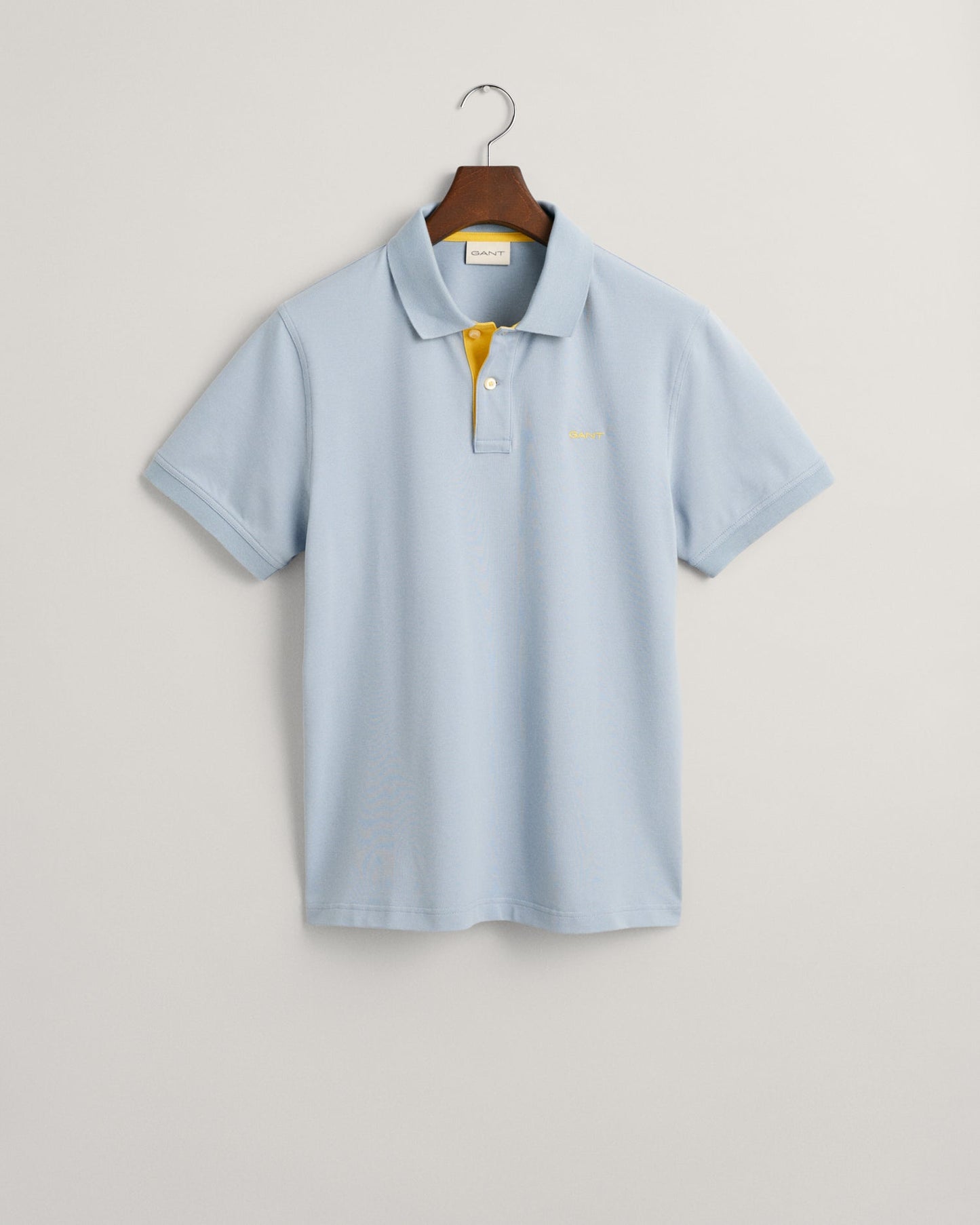 Men's Contrast Piqué Polo Shirt - DOVE BLUE