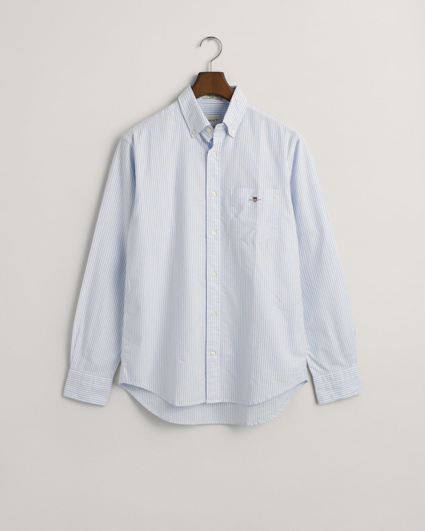 Men's Regular Fit Banker Stripe Oxford Shirt - LIGHT BLUE