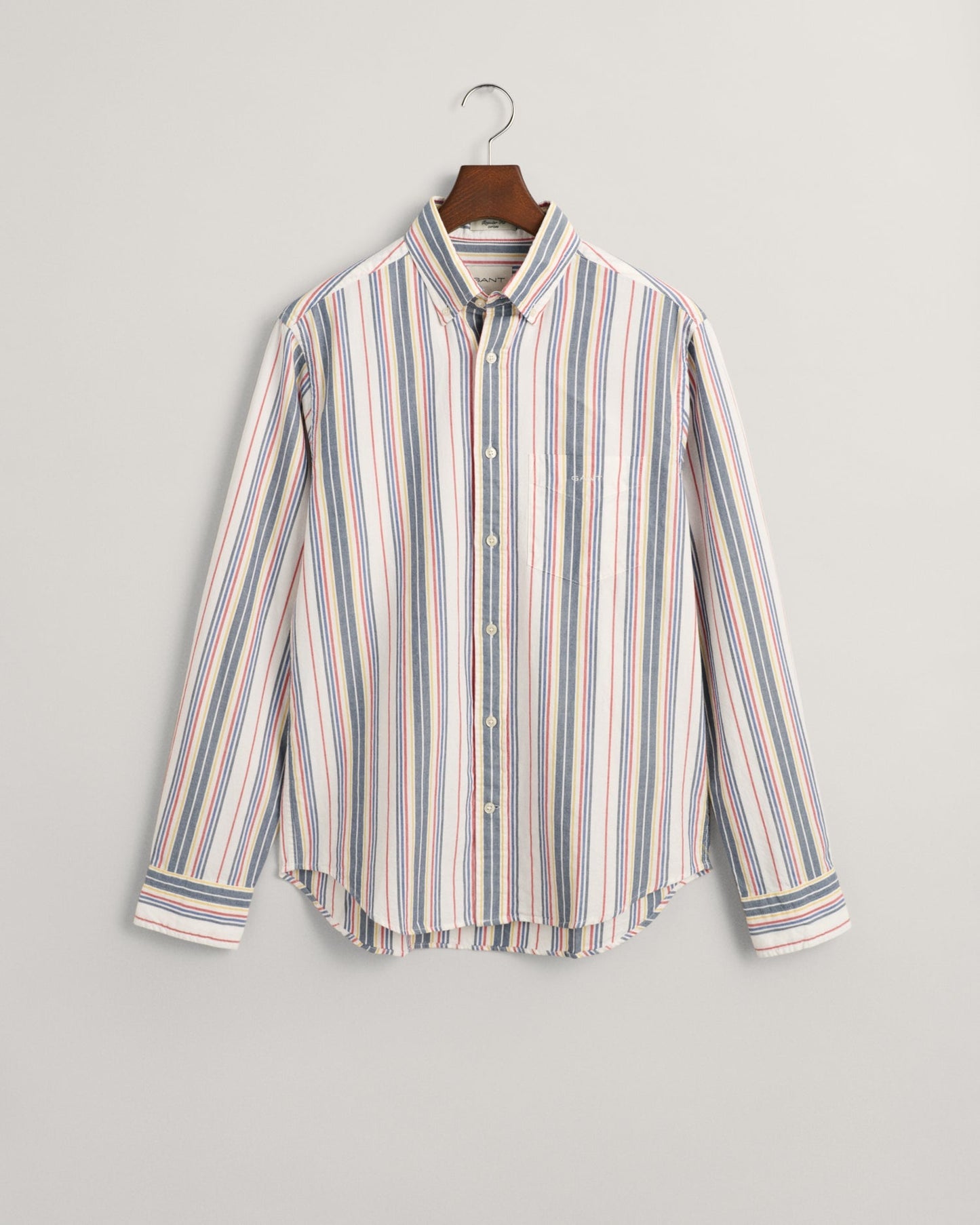 Men's Regular Fit Striped Archive Oxford Shirt - EGGSHELL