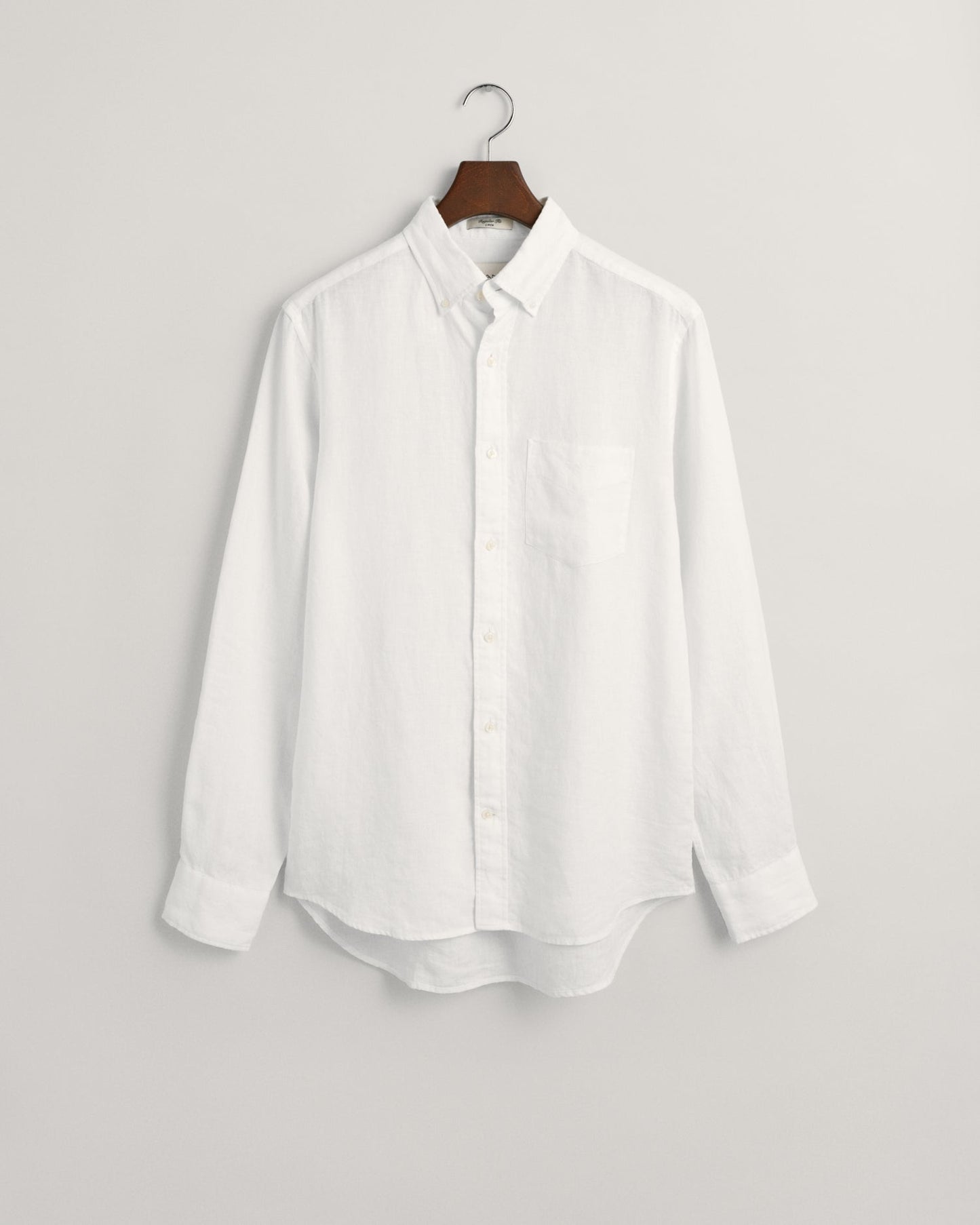 Men's Regular Fit Linen Shirt - WHITE