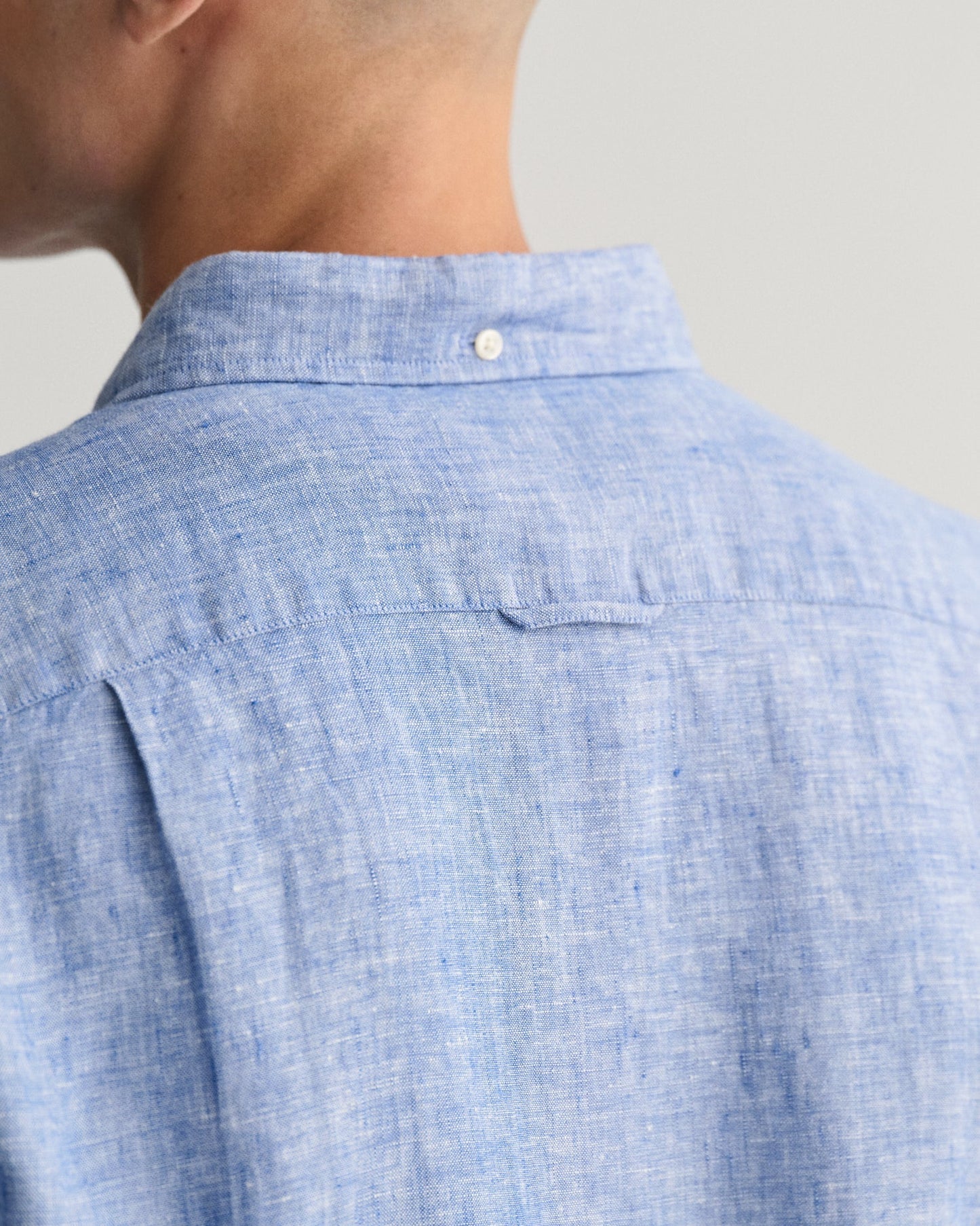 Men's Slim Fit Linen Shirt - RICH BLUE