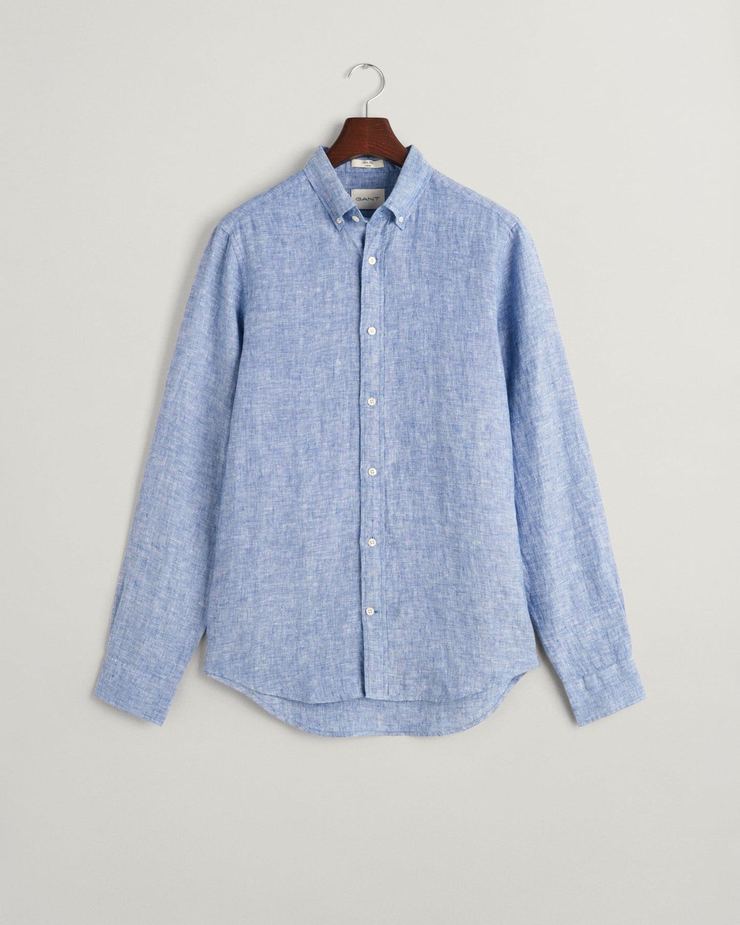 Men's Slim Fit Linen Shirt - RICH BLUE