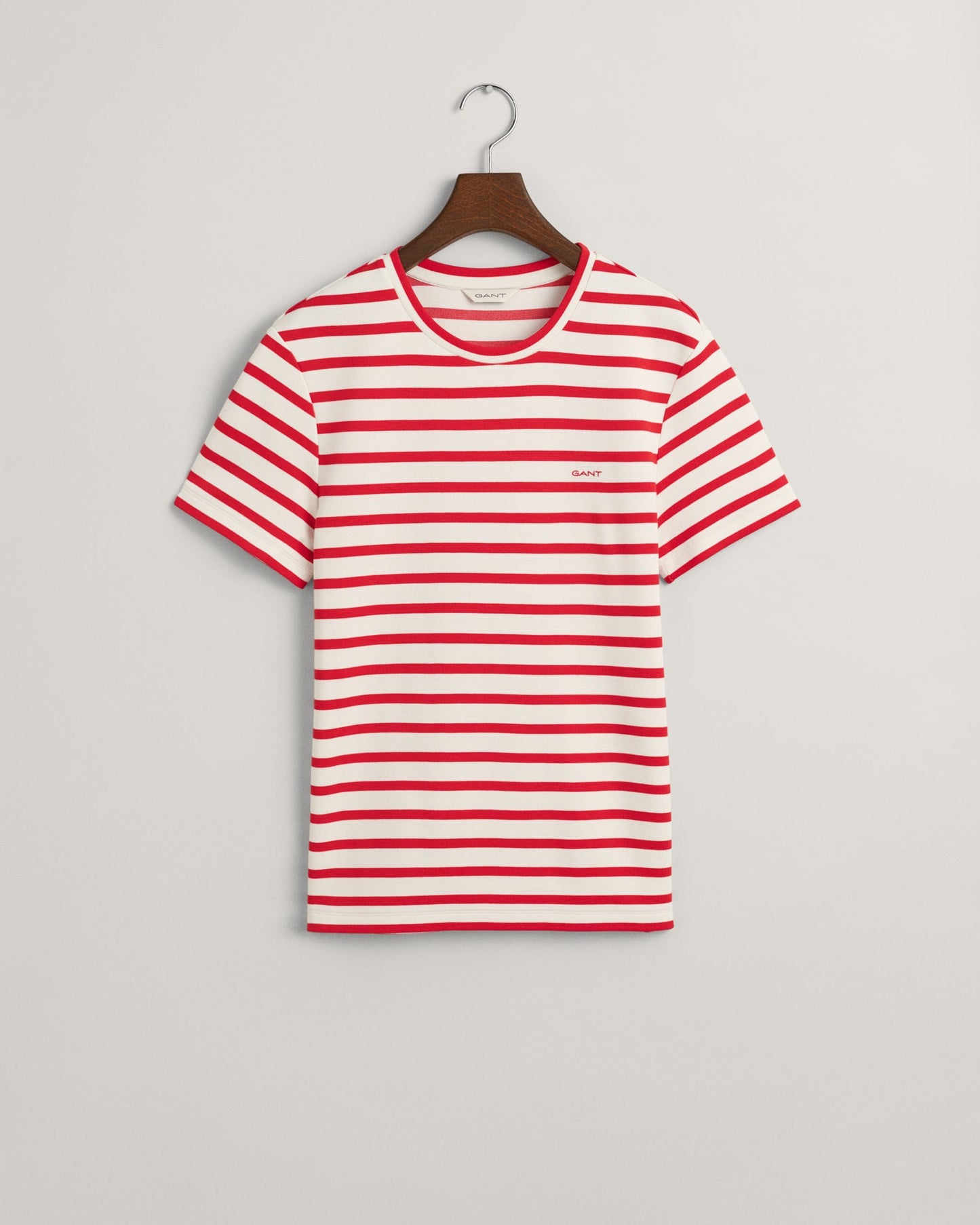 Women's Striped T-Shirt - BRIGHT RED