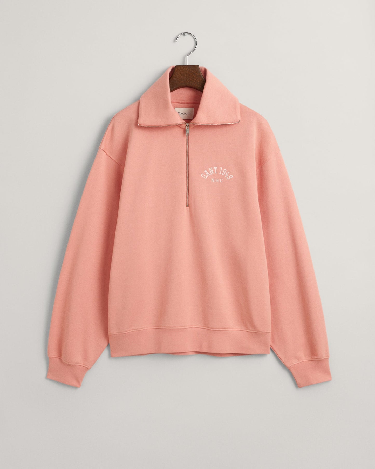 Women's Arch Graphic Half Zip Sweatshirt - PEACHY PINK