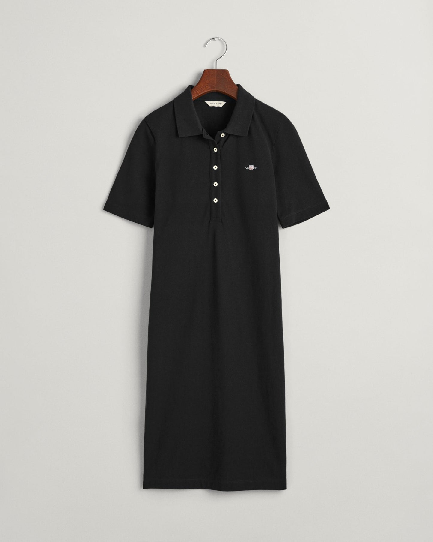 Women's Shield Piqué Polo Dress - BLACK