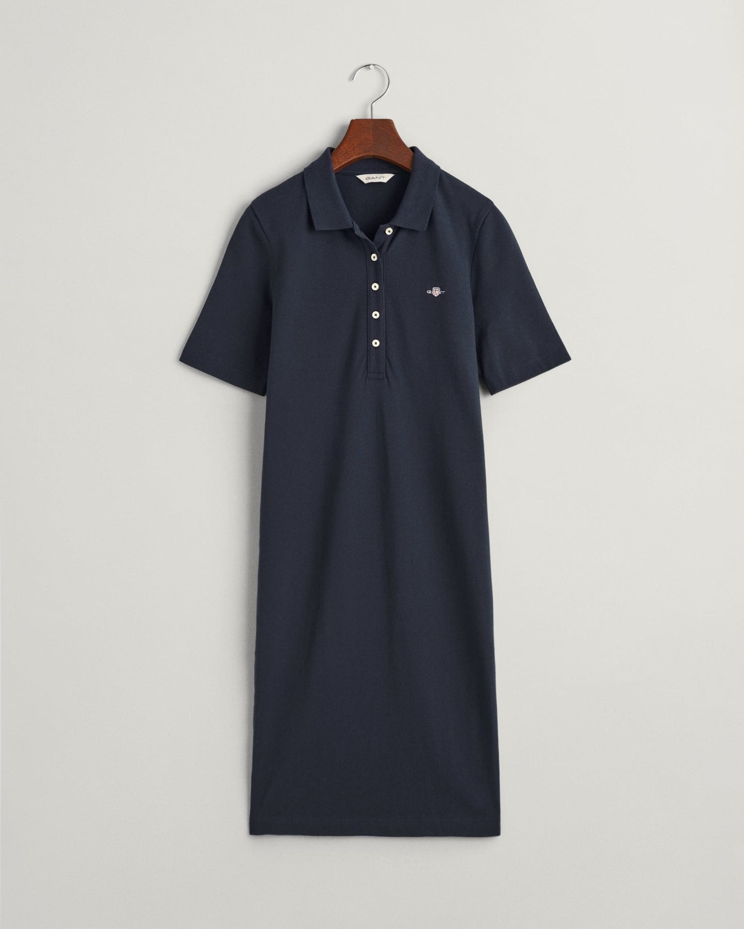 Women's Shield Piqué Polo Dress - EVENING BLUE