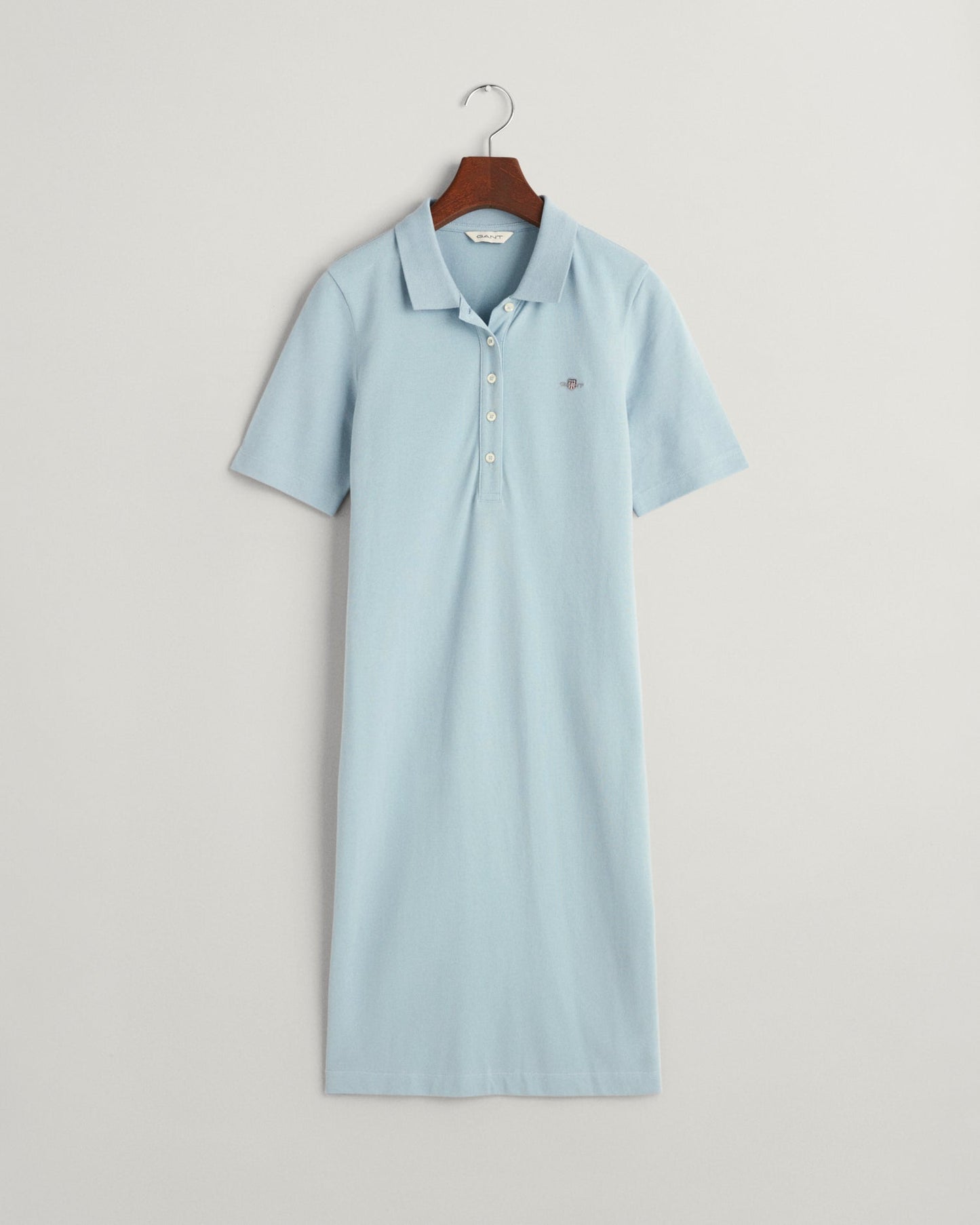 Women's Shield Piqué Polo Dress - DOVE BLUE