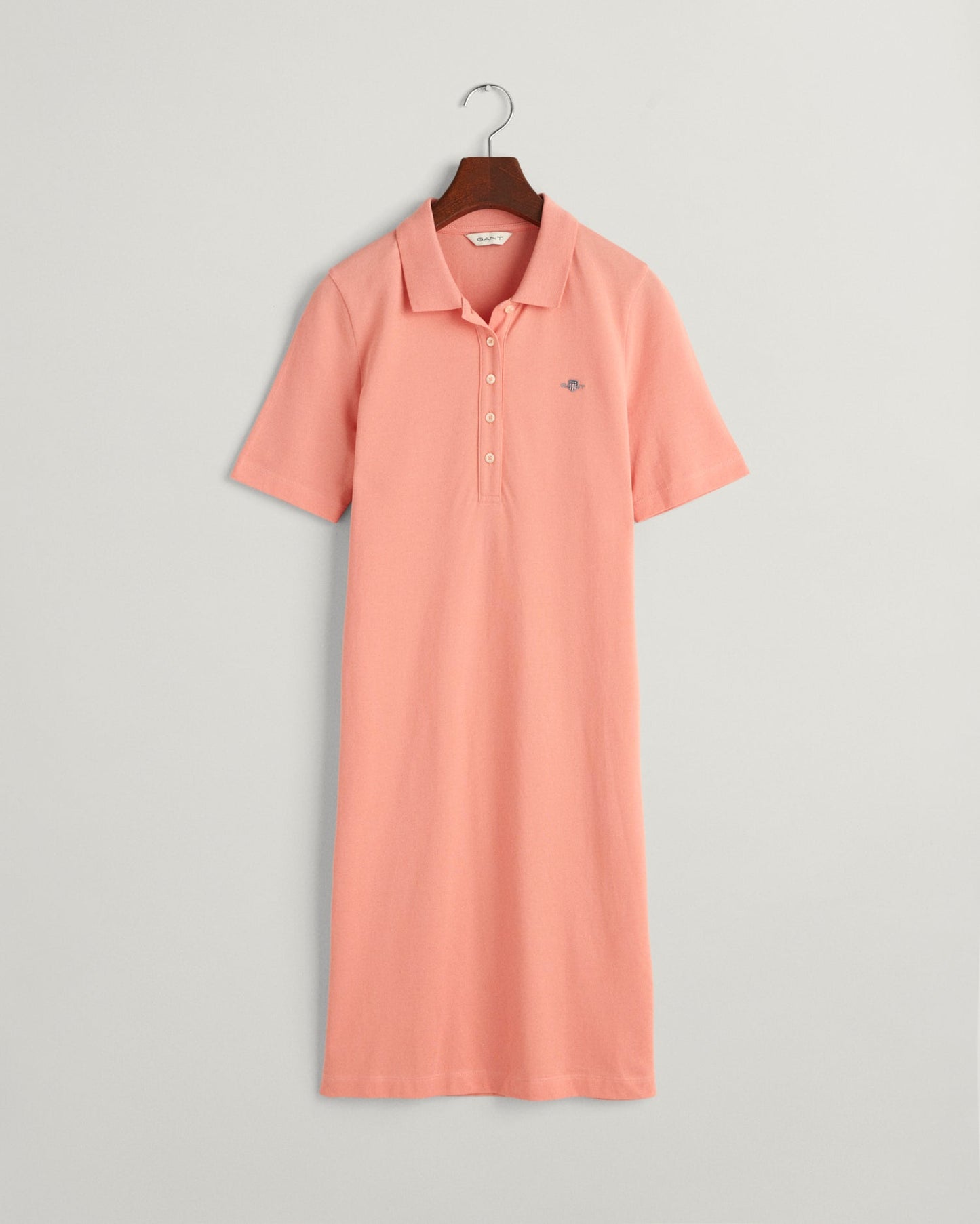 Women's Shield Piqué Polo Dress - PEACHY PINK