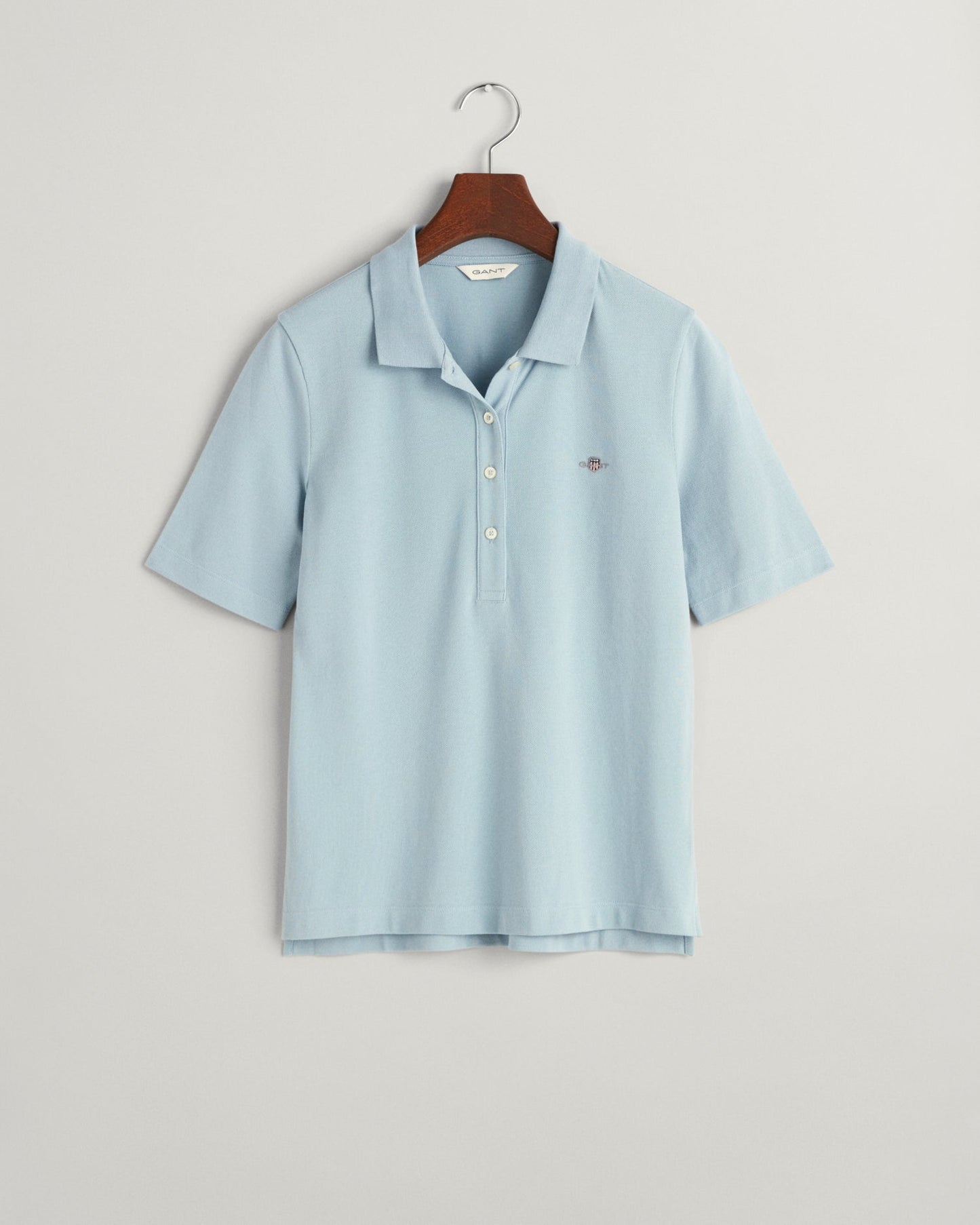 Women's Shield Piqué Polo Shirt - DOVE BLUE