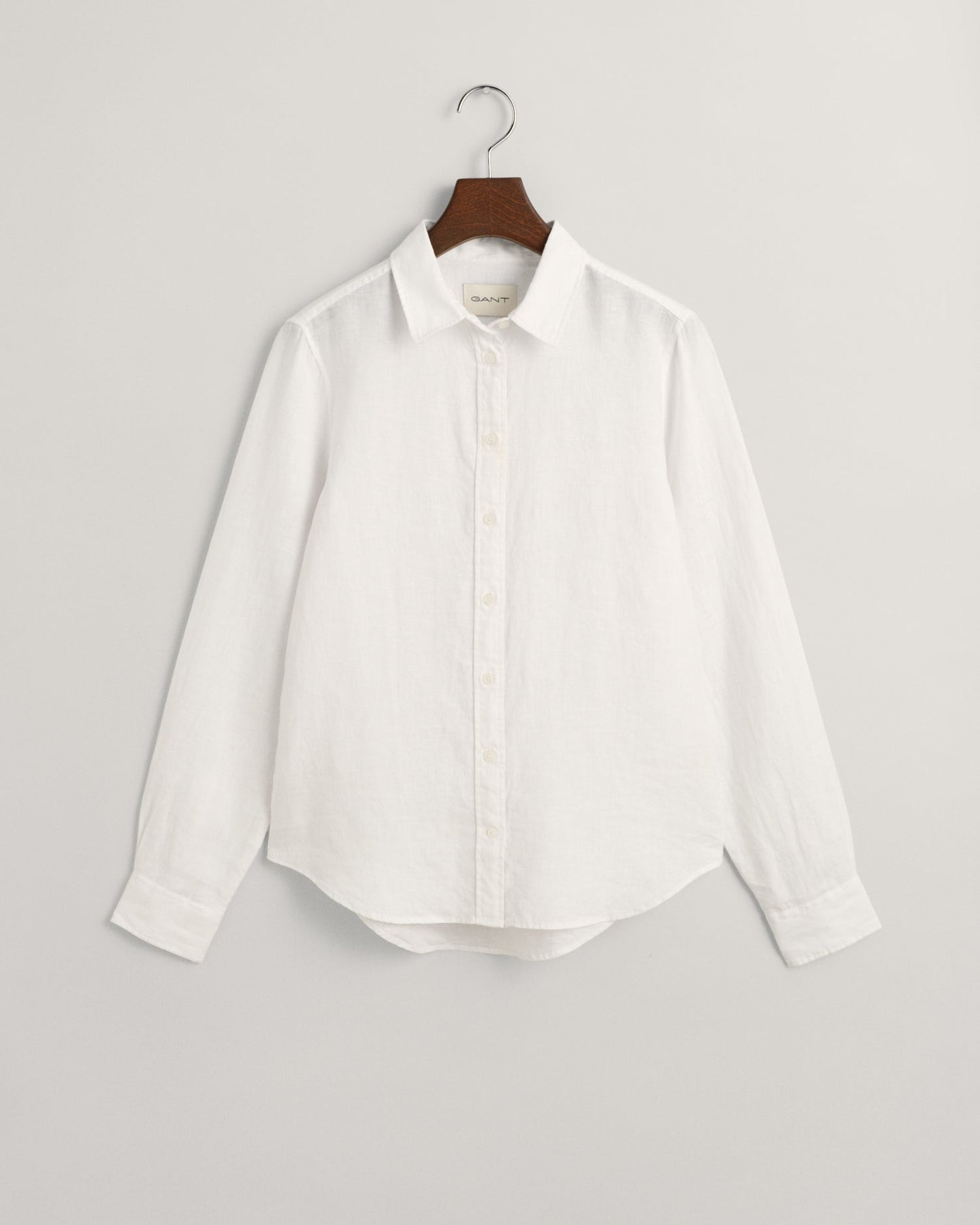 Women's Regular Fit Linen Chambray Shirt - WHITE