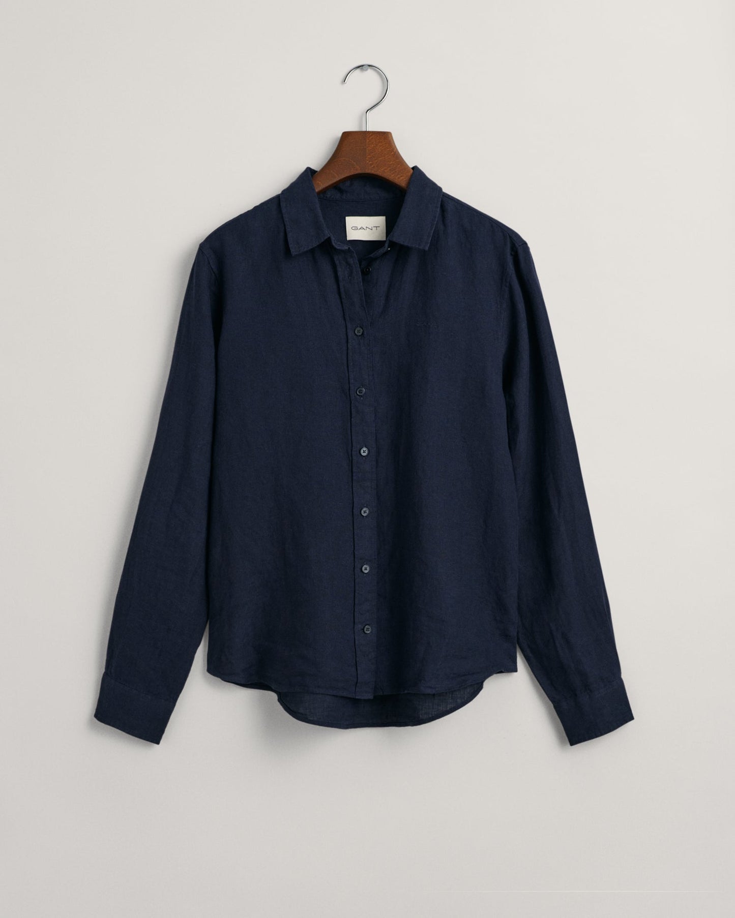 Women's Regular Fit Linen Chambray Shirt - EVENING BLUE