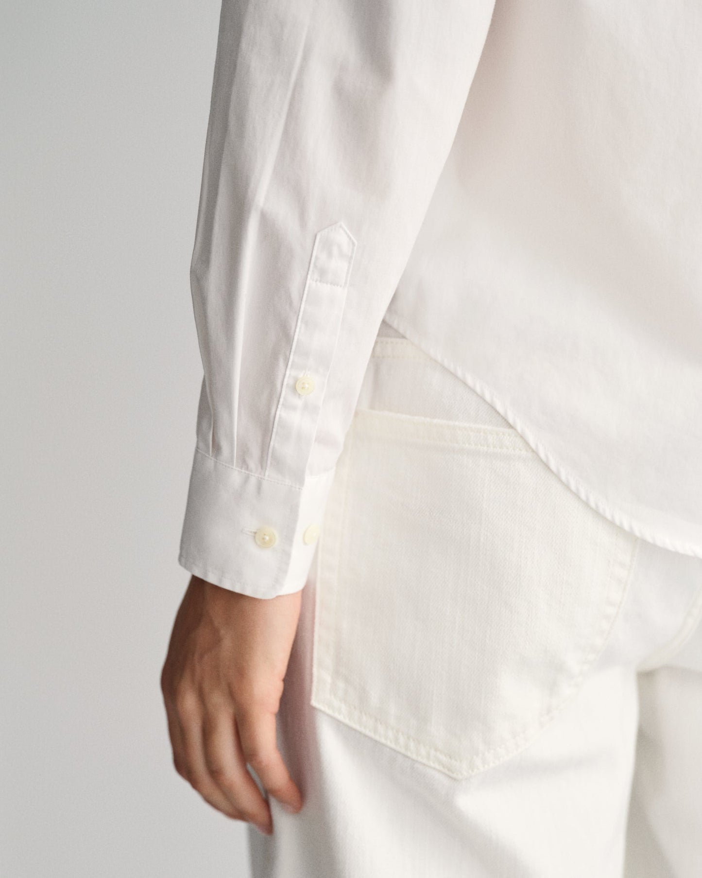 Women's Regular Fit Poplin Shirt - WHITE