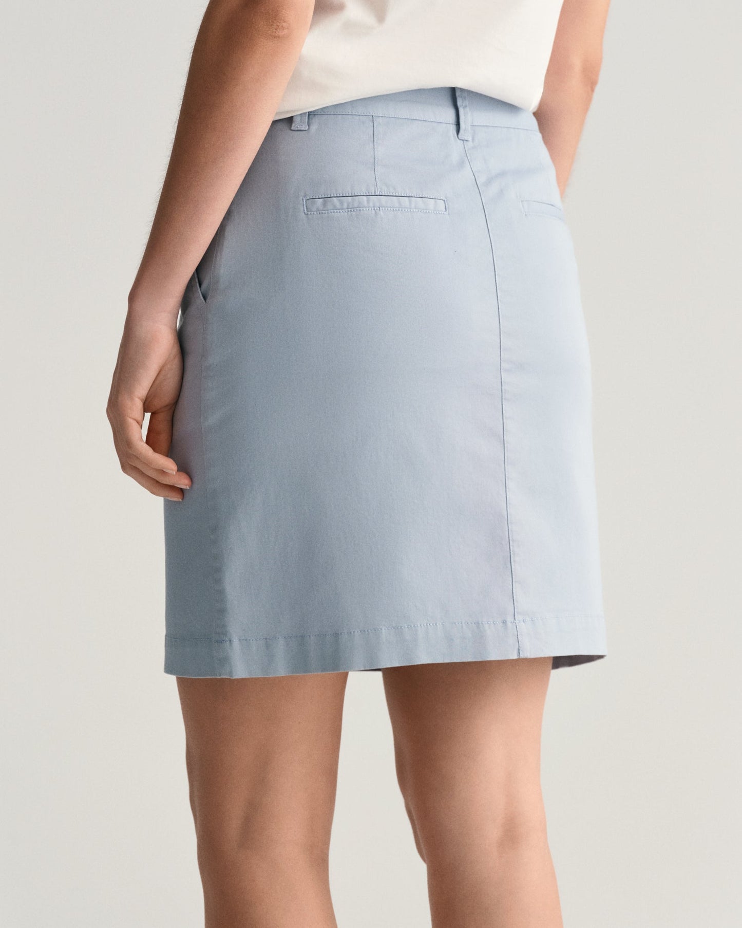 Women's Chino Skirt - DOVE BLUE