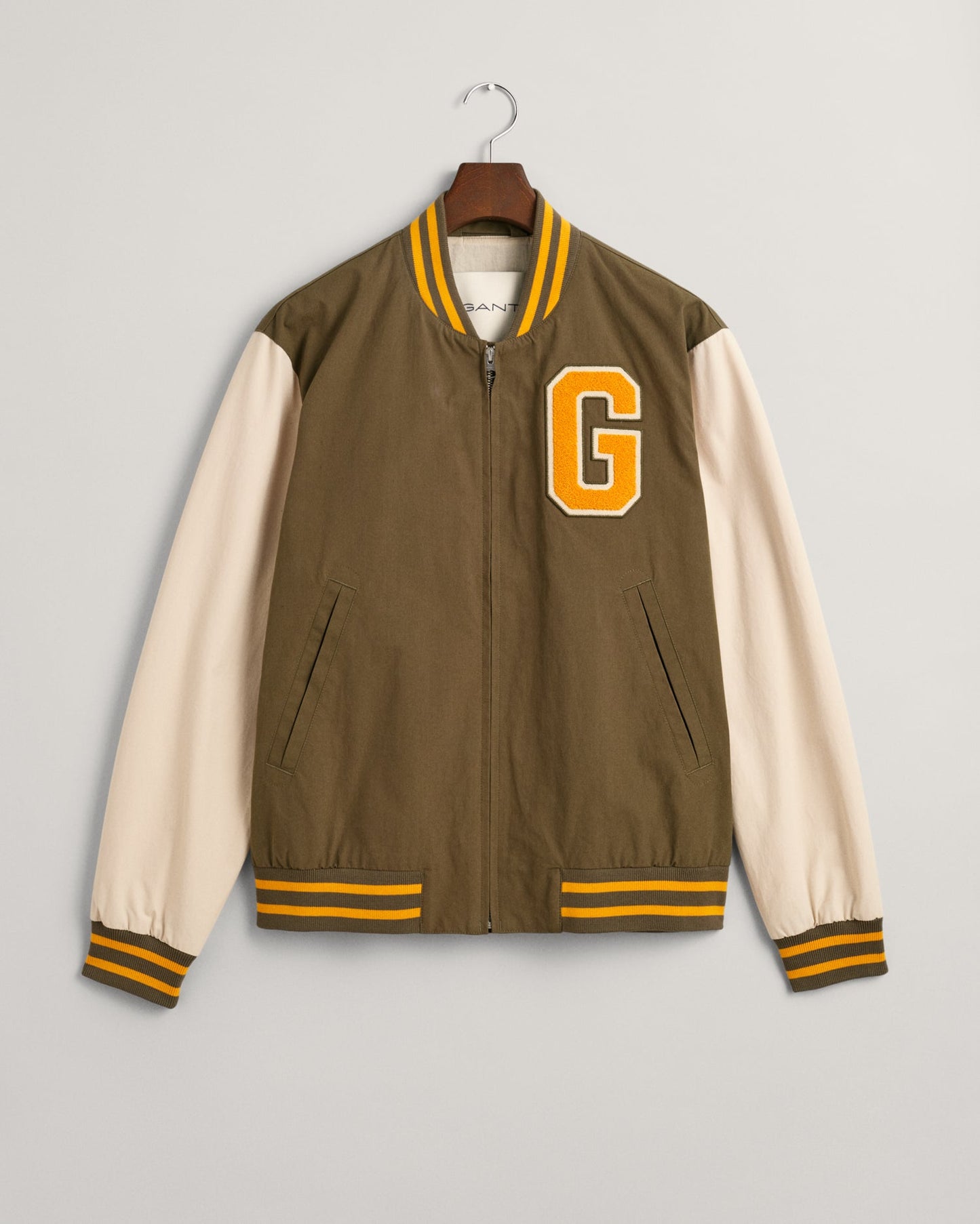 Men's Lightweight Varsity Jacket - SOFT OAT