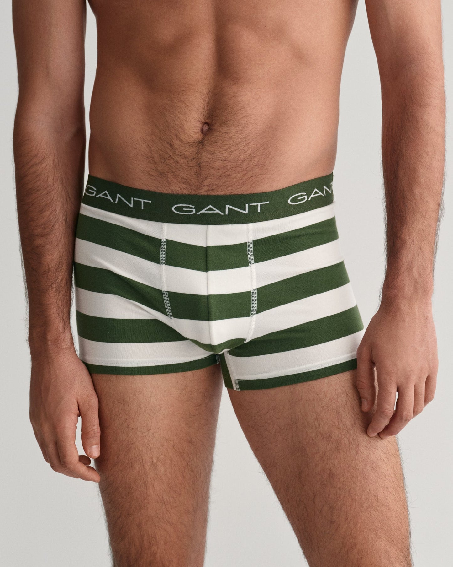 Men's 3-Pack Striped Trunks - PINE GREEN