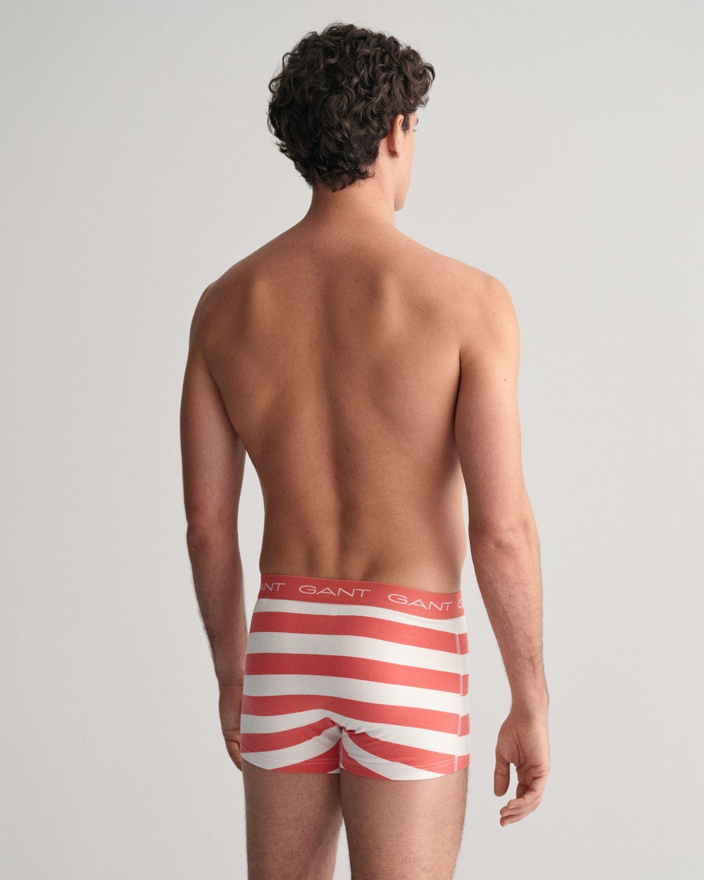 Men's 3-Pack Striped Trunks - SUNSET PINK