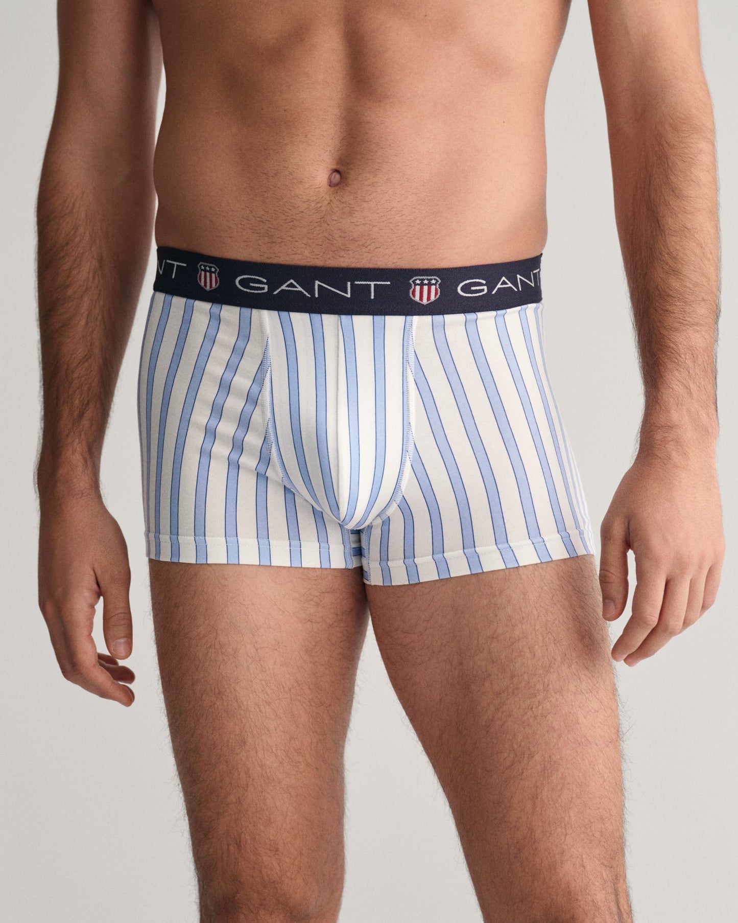 Men's 3-Pack Striped Shield Trunks - SHADE BLUE