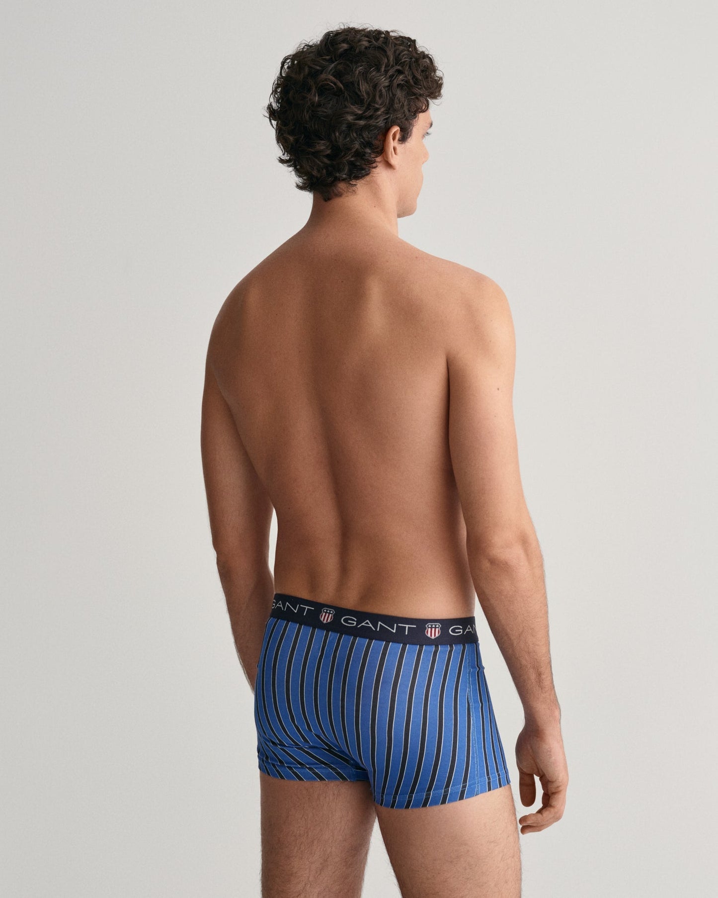 Men's 3-Pack Striped Shield Trunks - EVENING BLUE