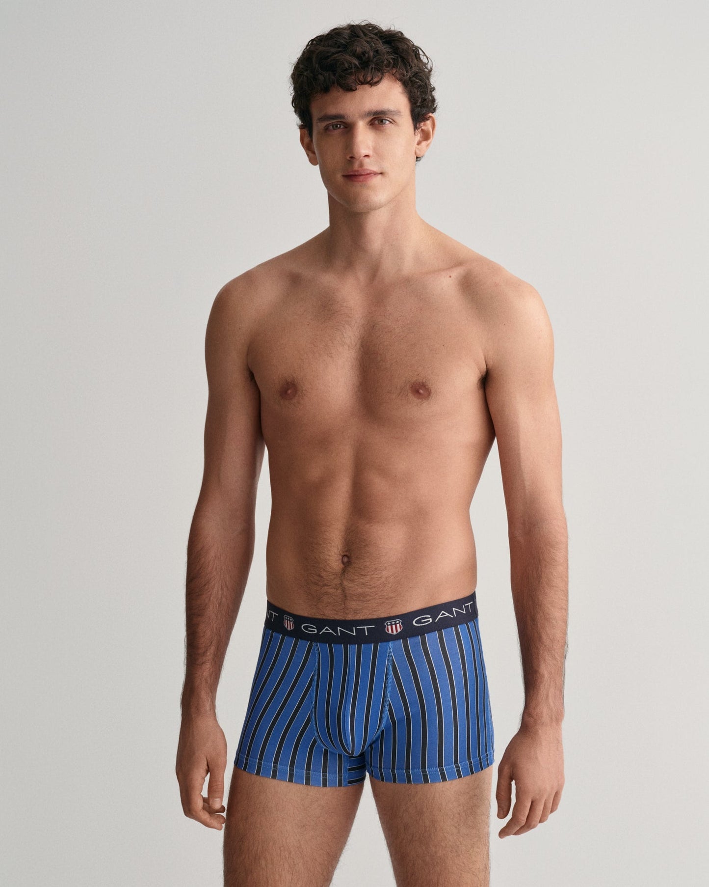 Men's 3-Pack Striped Shield Trunks - EVENING BLUE