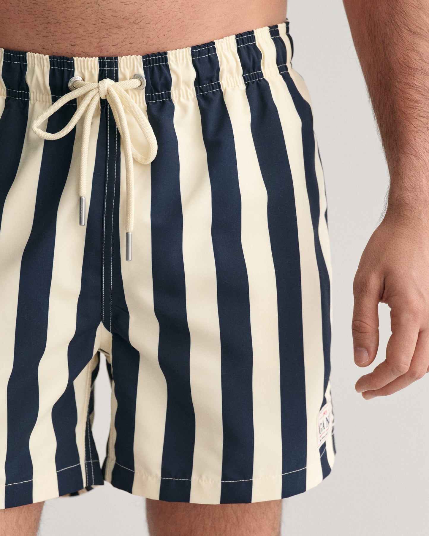 Men's Block Striped Swim Shorts - EVENING BLUE