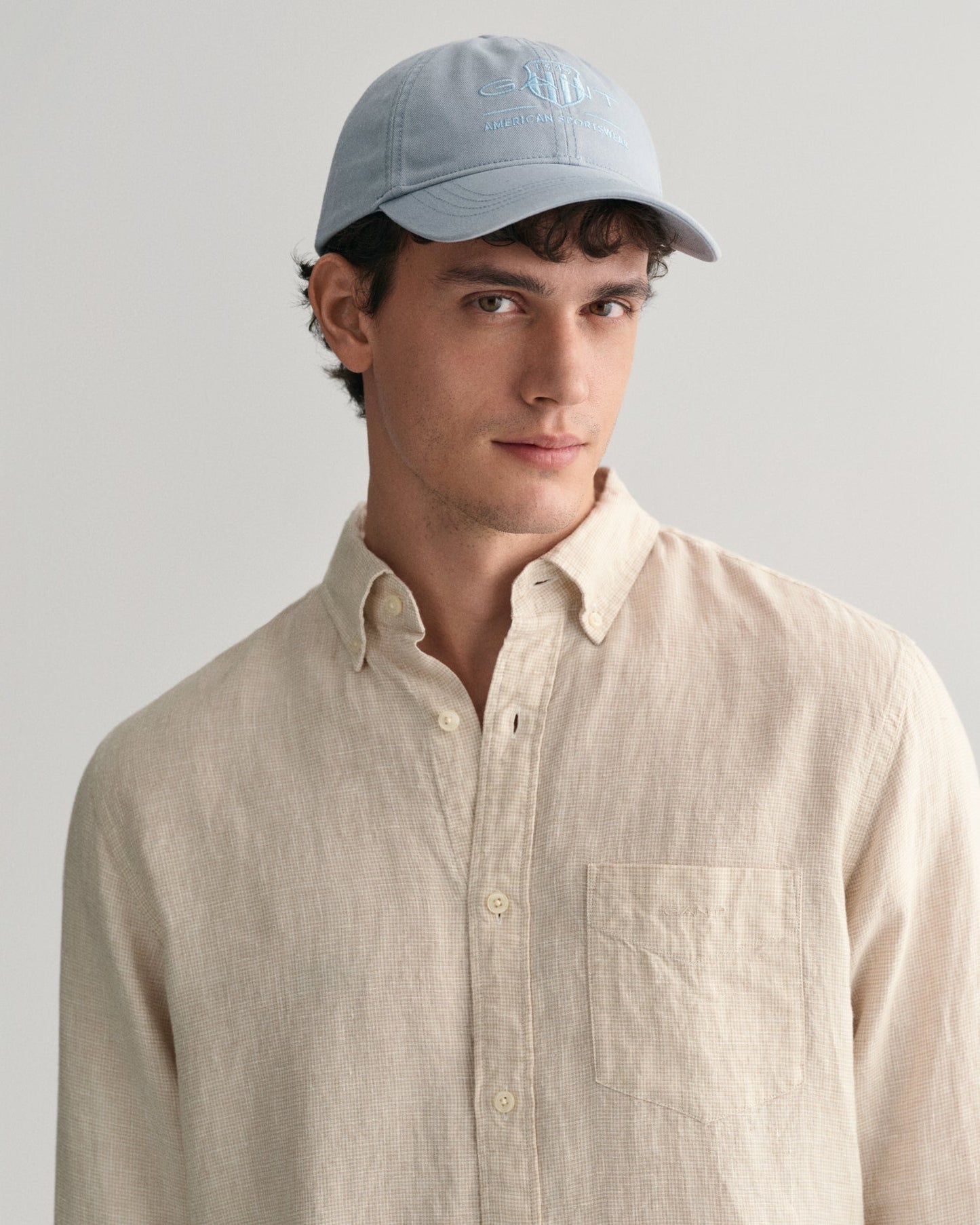 Men's Tonal Shield Cap - DOVE BLUE