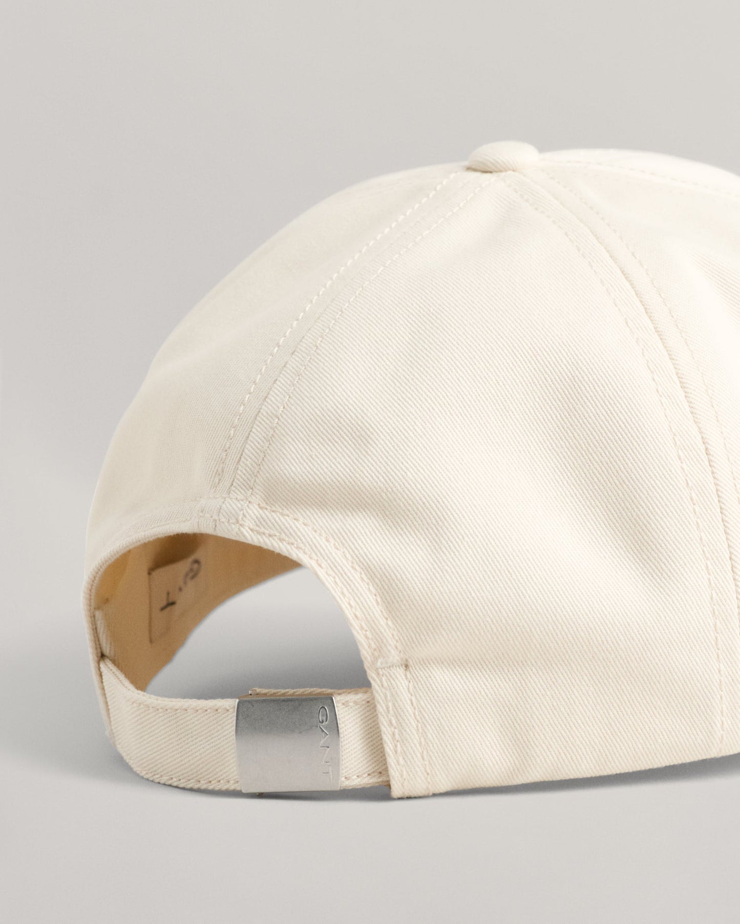 Men's Script Graphic Cotton Twill Cap - CREAM