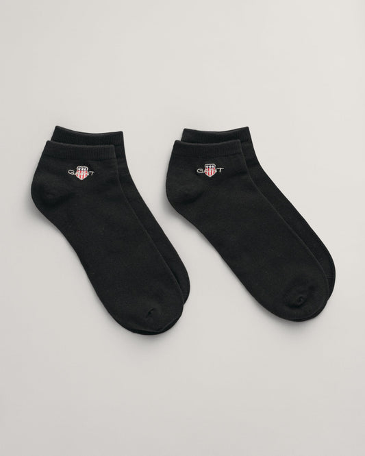 Men's 2-Pack Shield Ankle Socks - BLACK