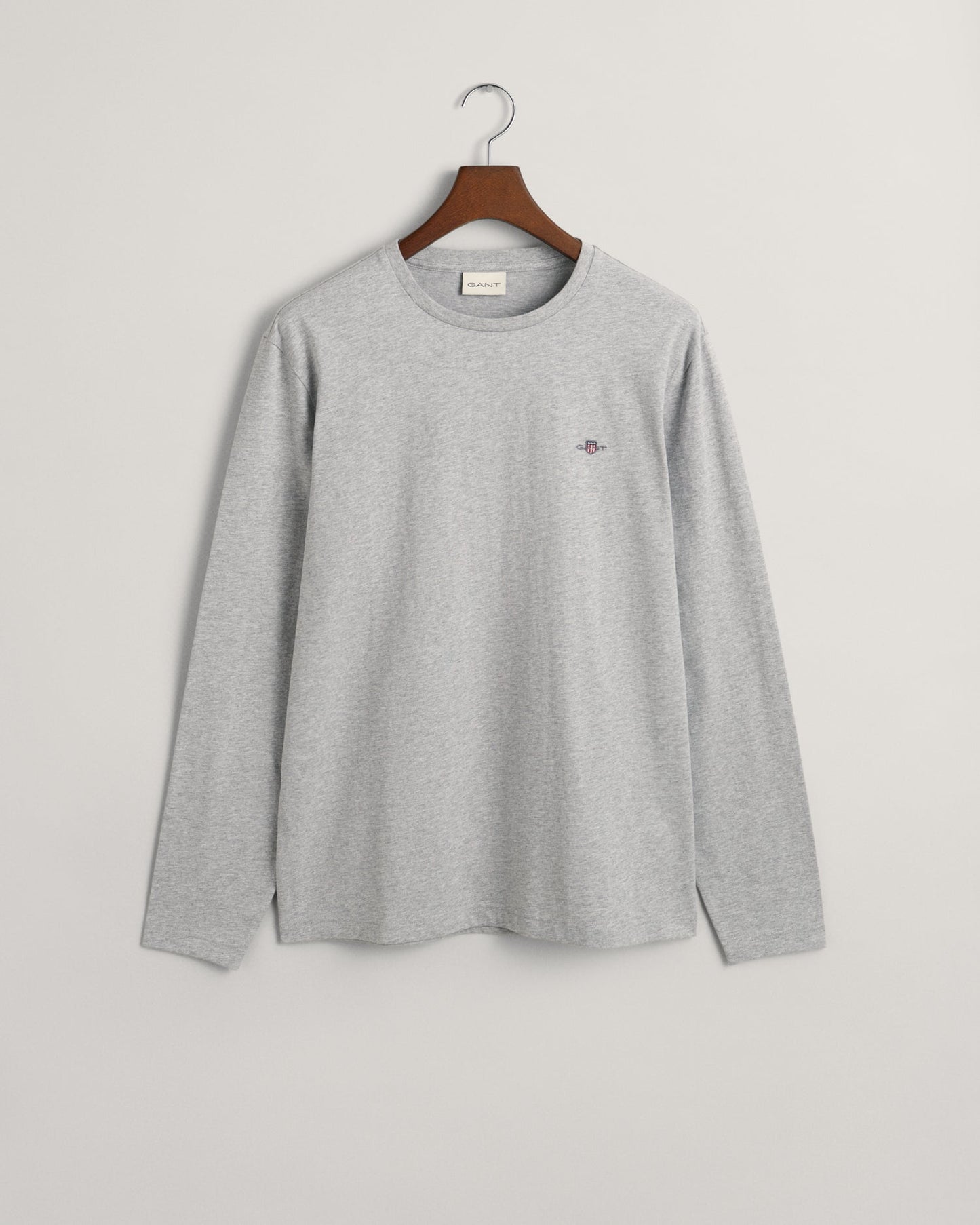 Men's Shield Long Sleeve T-Shirt - GREY MELANGE