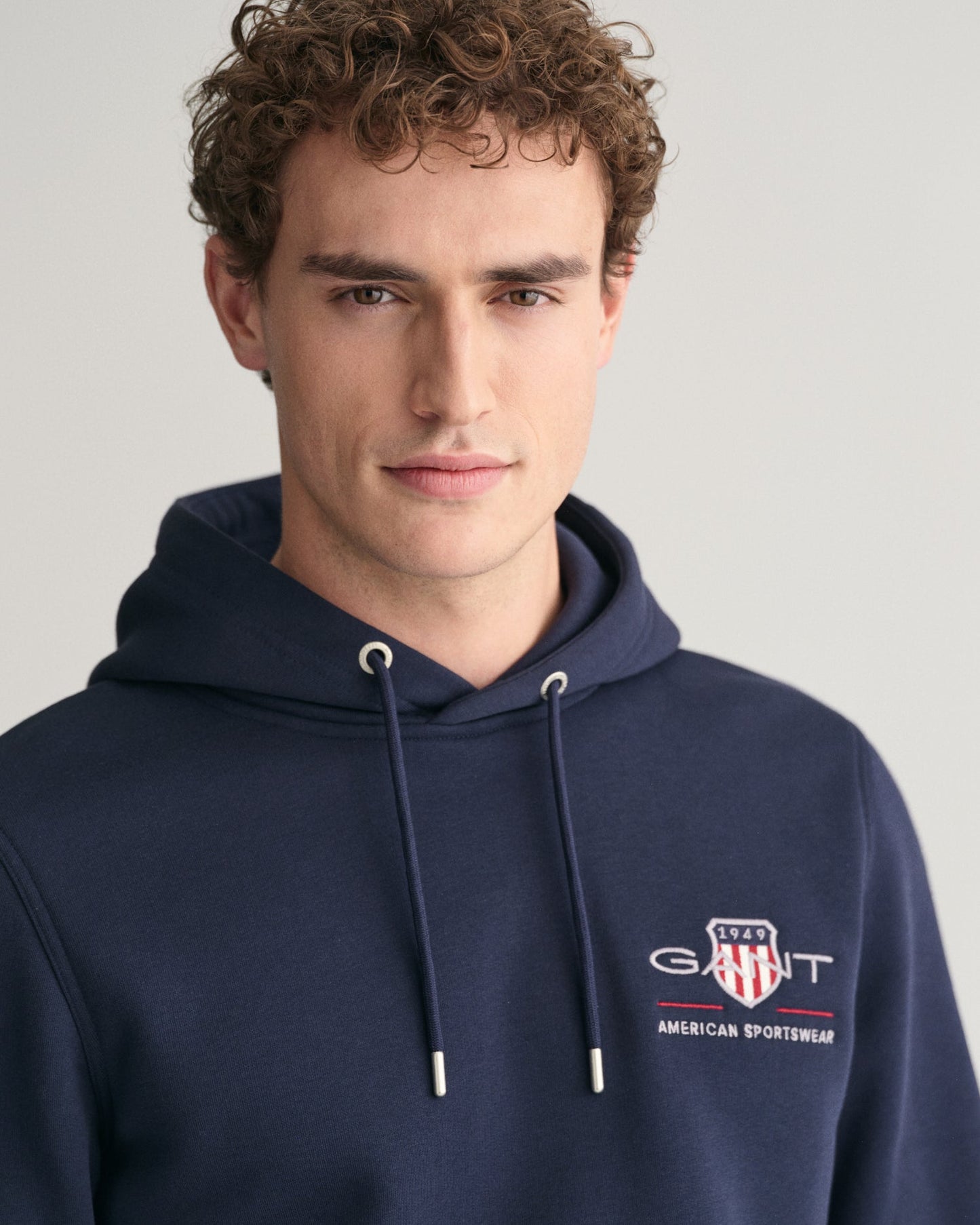 Men's Medium Archive Shield Hoodie - EVENING BLUE