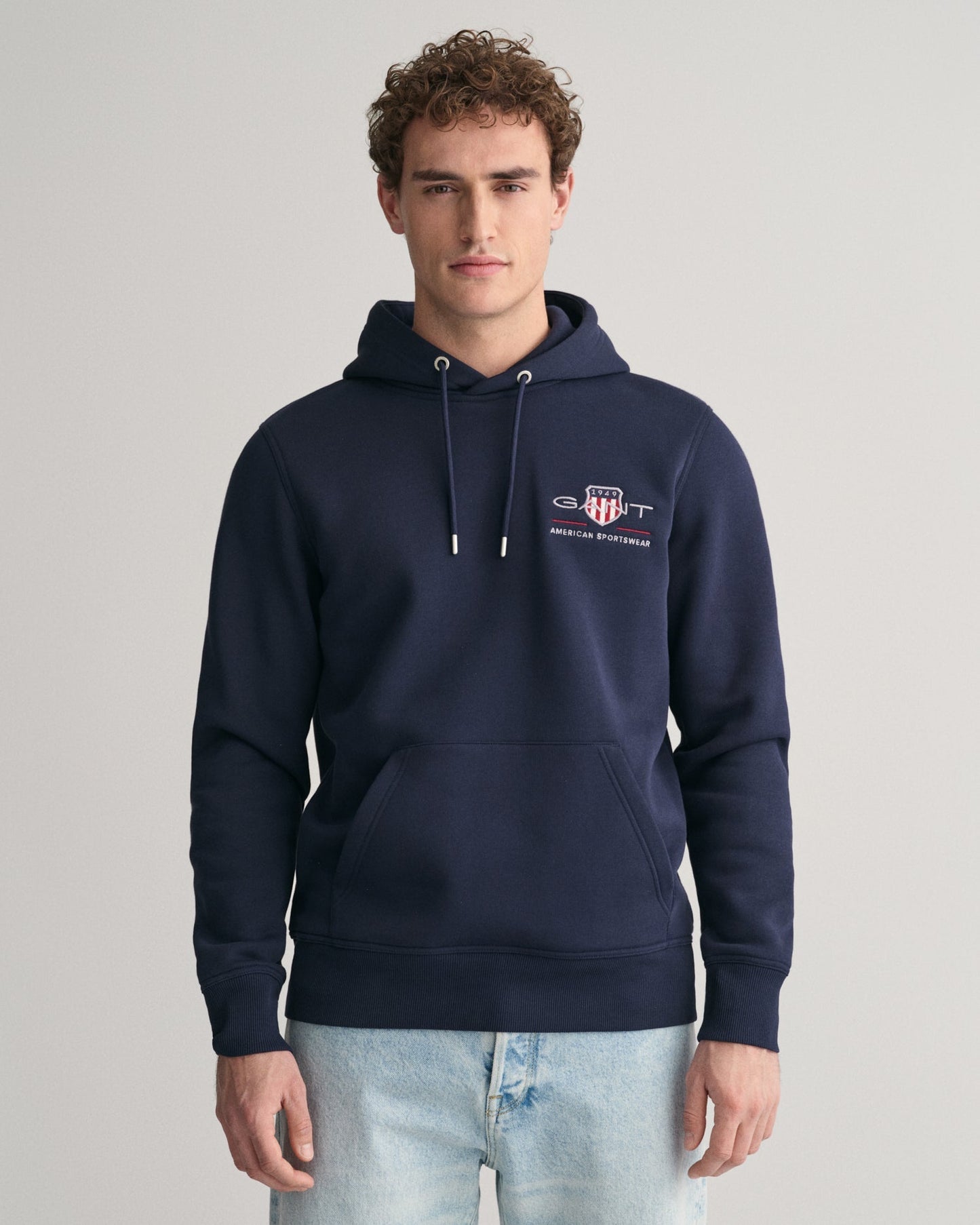 Men's Medium Archive Shield Hoodie - EVENING BLUE