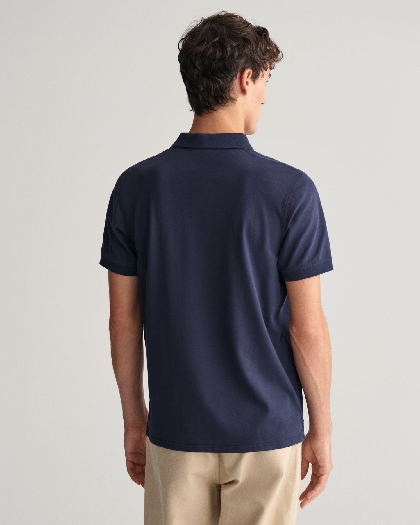 Men's Contrast Piqué Polo Shirt - EVENING BLUE