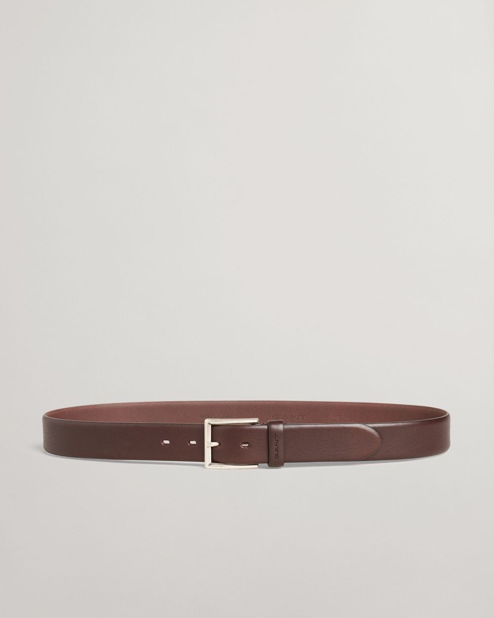 Men's Classic Leather Belt - DARK BROWN