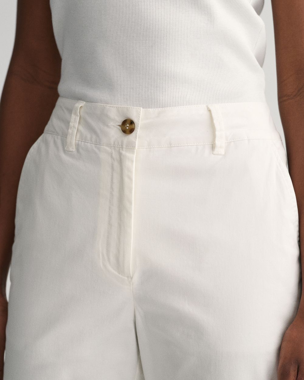 Women's Slim Fit Chinos - EGGSHELL