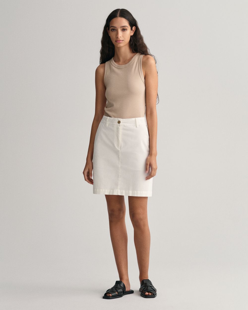 Women's Chino Skirt - EGGSHELL