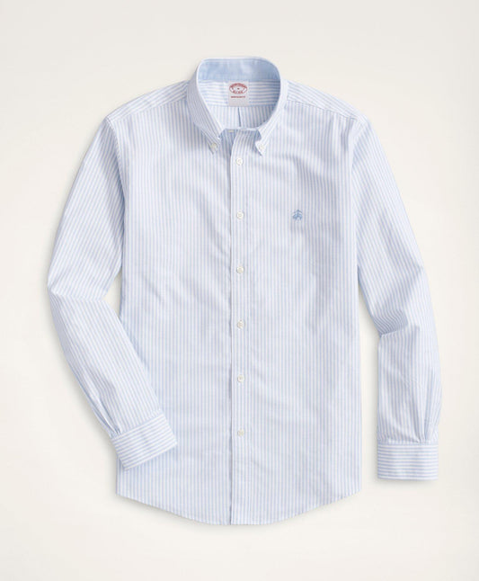 Stretch Madison Relaxed-Fit Sport Shirt, Non-Iron Bengal Stripe Oxford