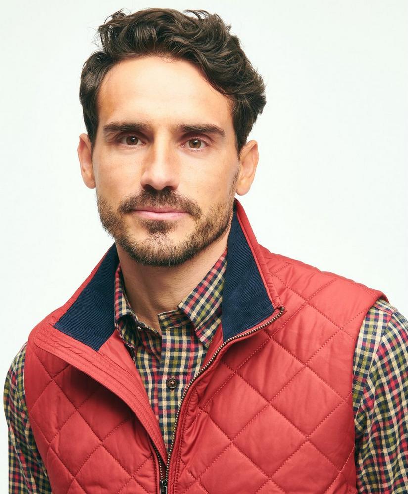 Water Repellent Diamond Quilted Vest