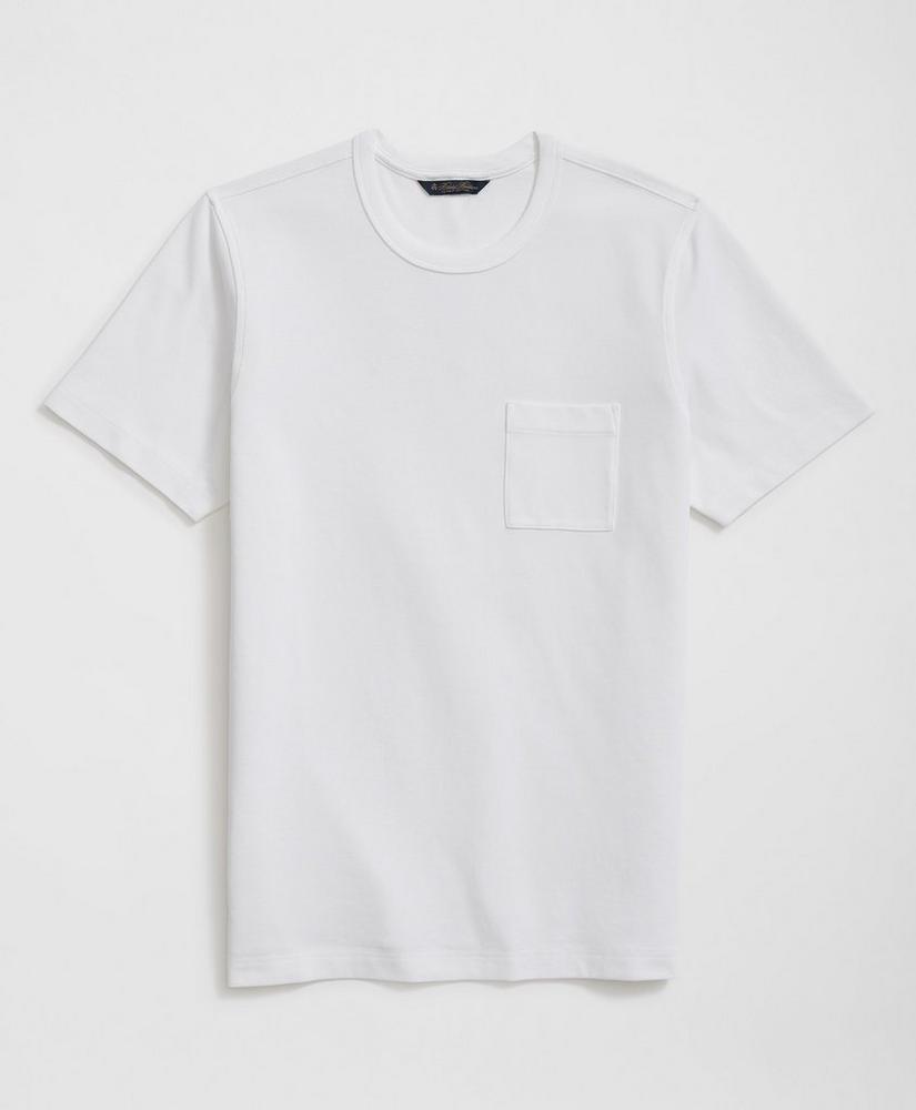 Pique T-Shirt in Garment-Washed Supima Cotton