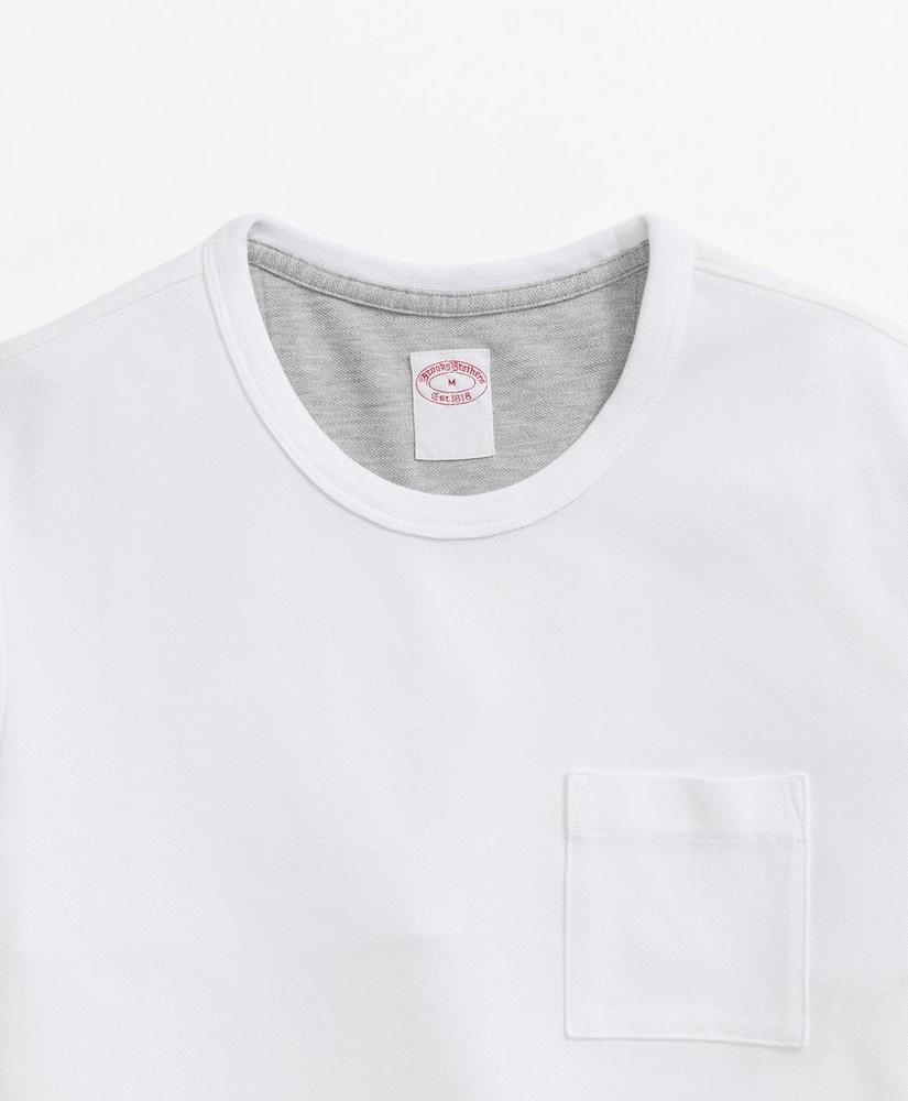 Pique T-Shirt in Garment-Washed Supima Cotton