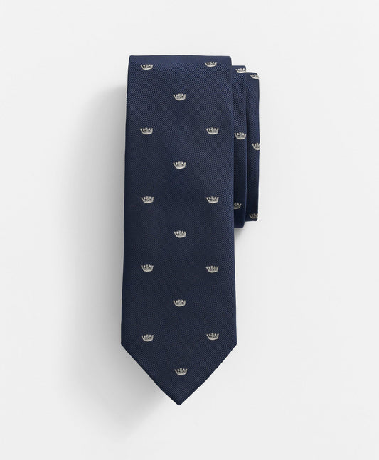 Silk Crown Motif Tie