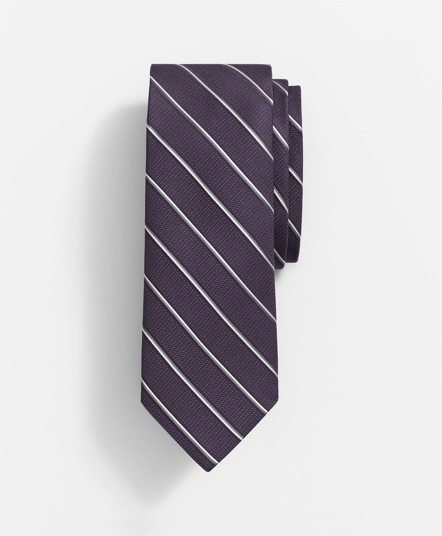 Silk Textured Sidewheeler Stripe Tie