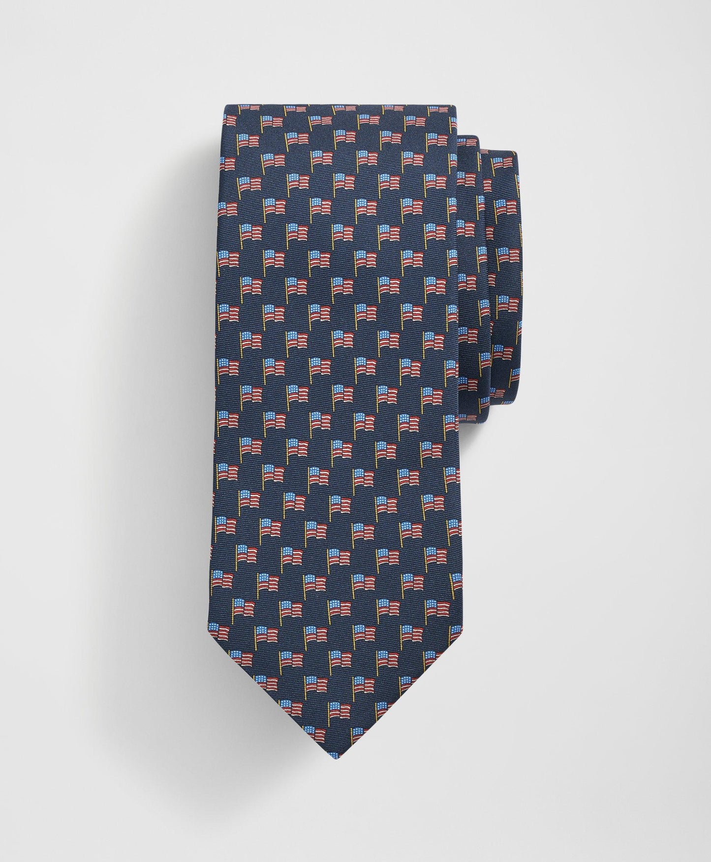 Silk USA Flag Motif Tie